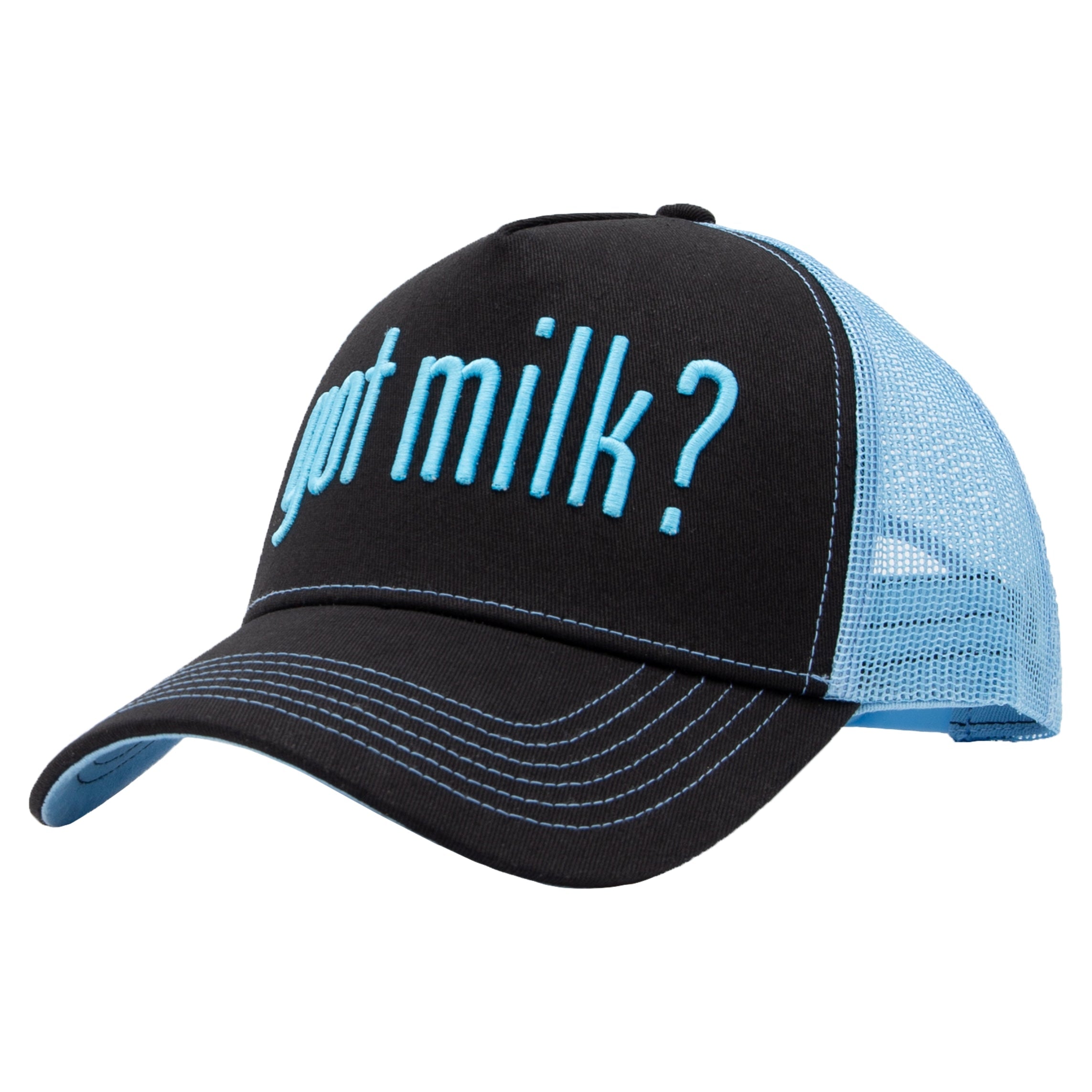 Trucker Cap 'Got Milk?' in Schwarz Trucker Cap von King Kerosin