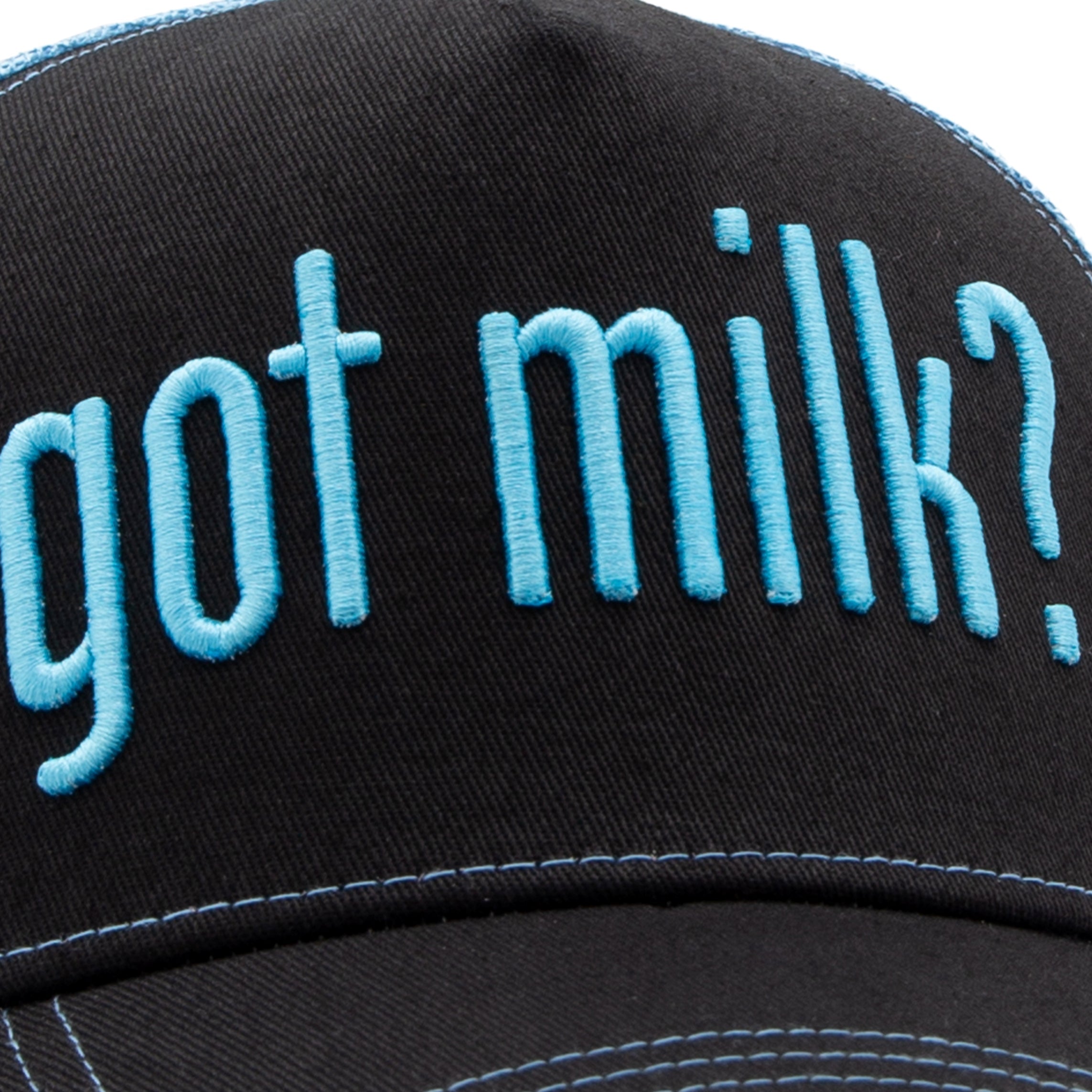 Trucker Cap 'Got Milk?' in Schwarz Trucker Cap von King Kerosin