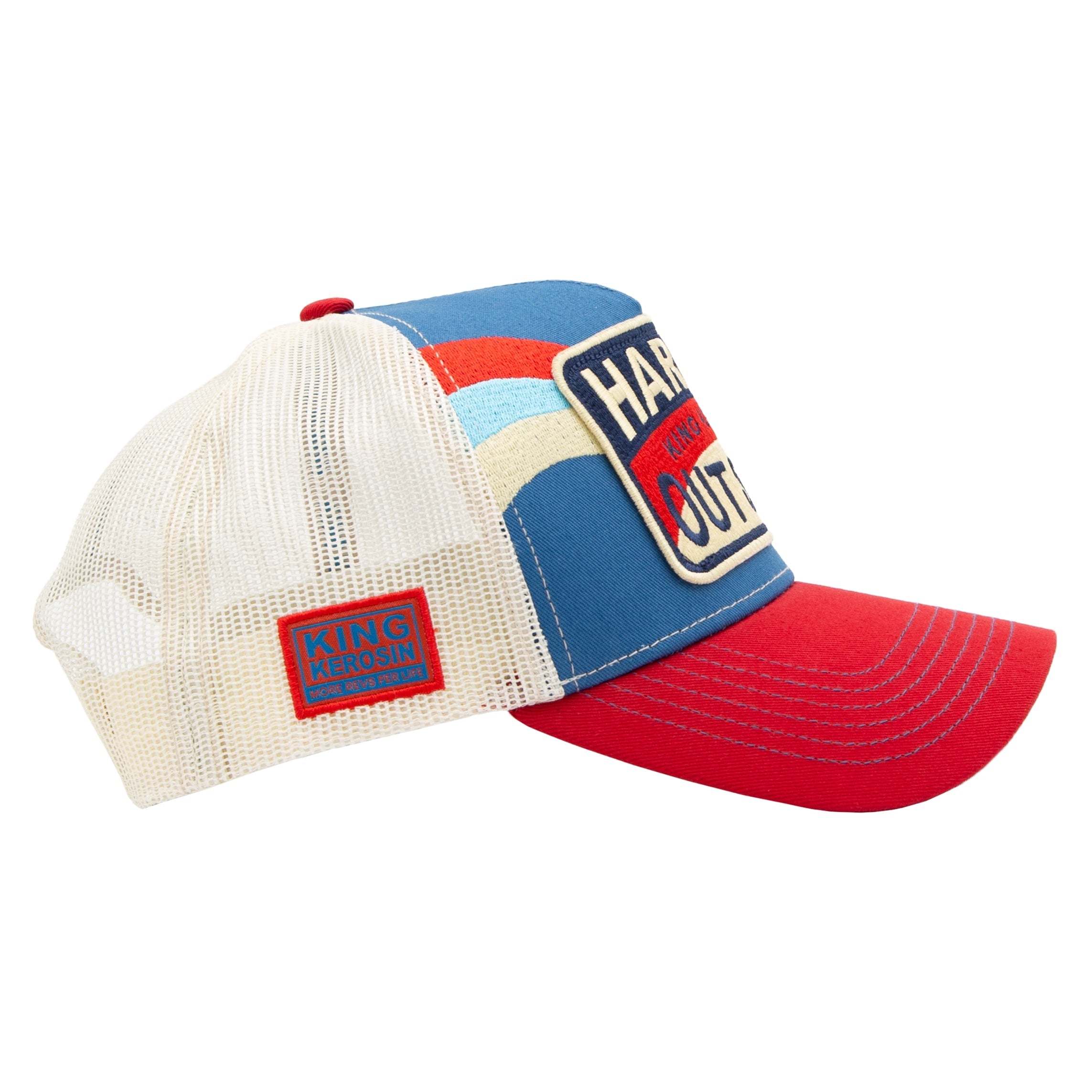 Trucker Cap 'Hard In - Out Soft' in Blau Trucker Cap von King Kerosin