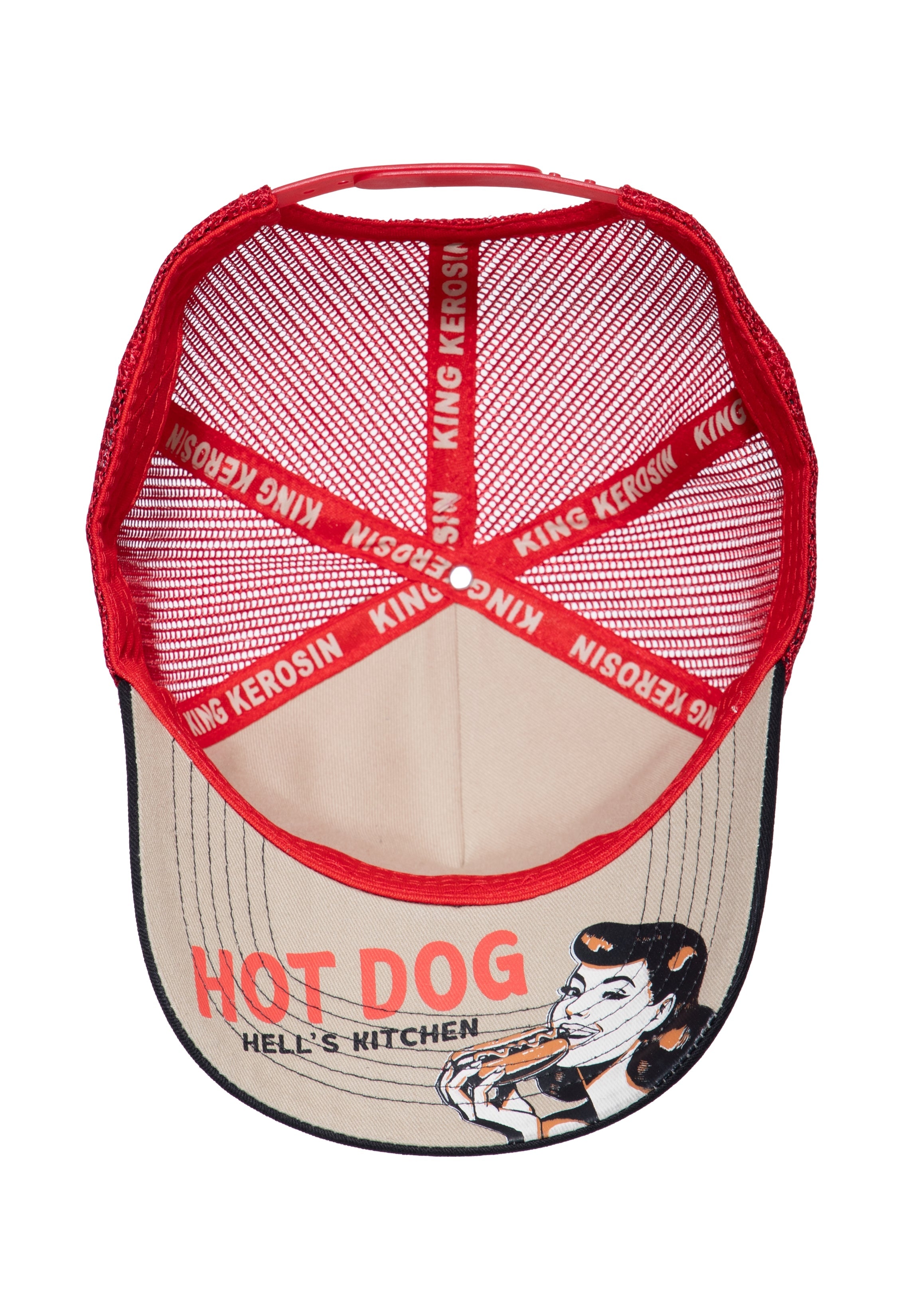 Trucker Cap 'Hot Dog' in Beige Trucker Cap von King Kerosin