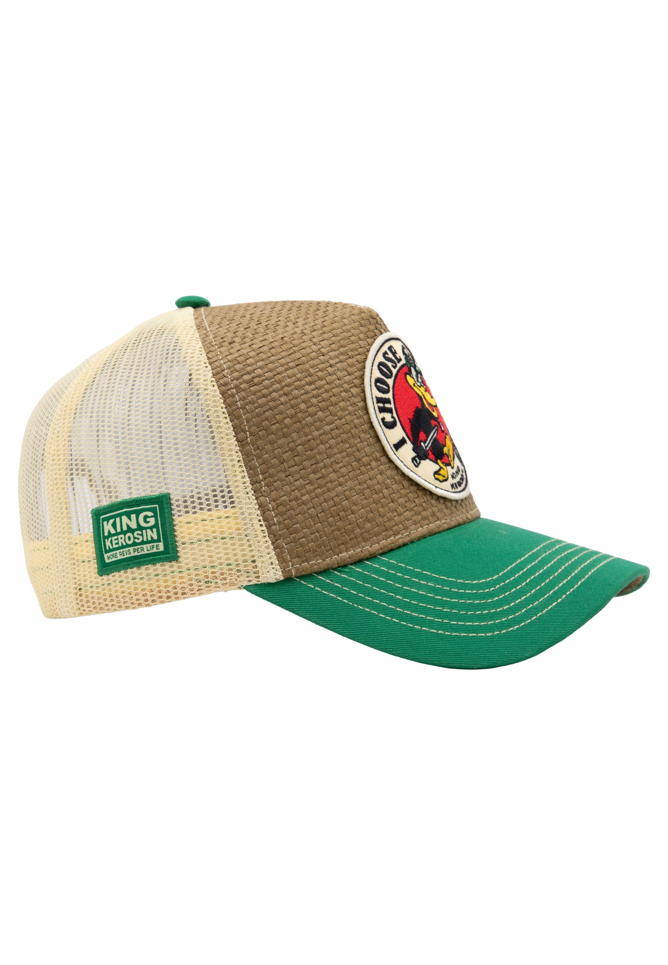 Trucker Cap 'I Choose Violence' in Braun Trucker Cap von King Kerosin