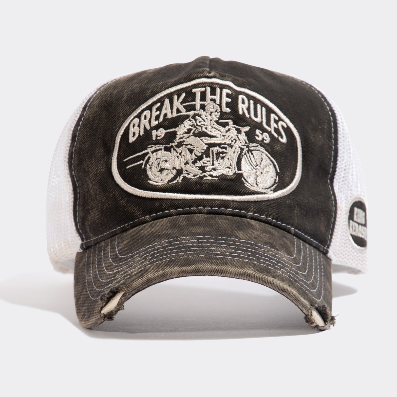 Trucker Cap im Used - Look «Break the Rules» Trucker Cap von King Kerosin