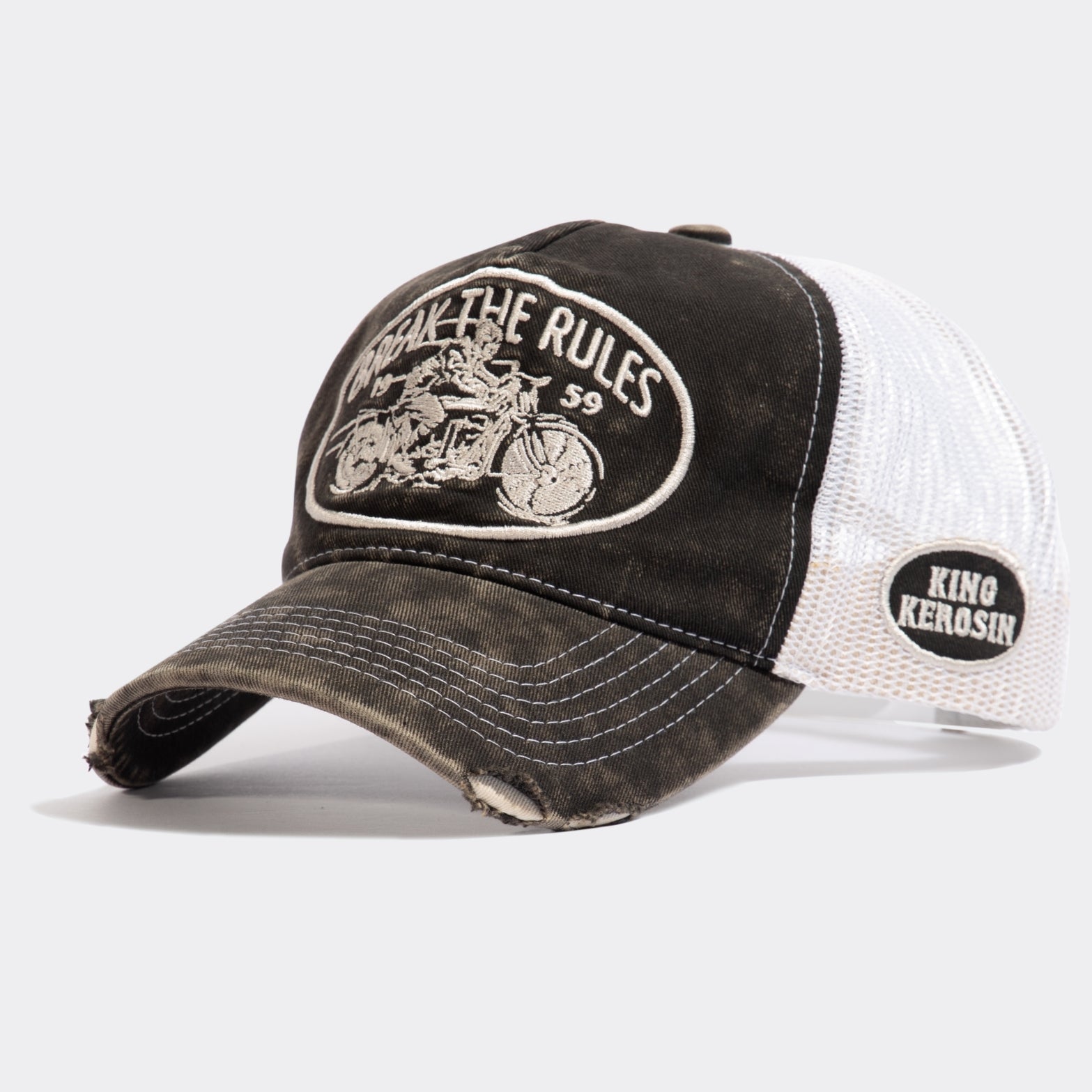 Trucker Cap im Used - Look «Break the Rules» Trucker Cap von King Kerosin