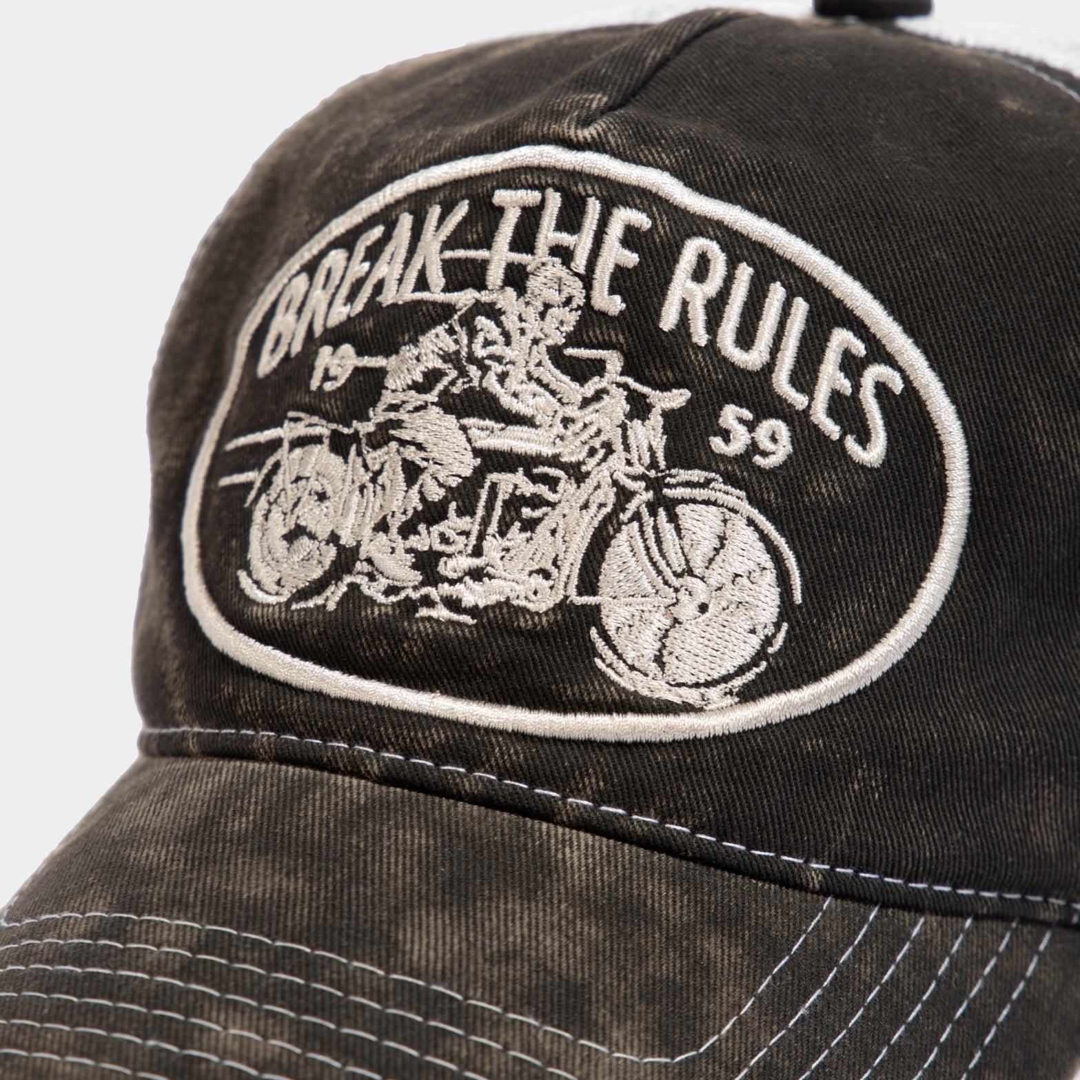 Trucker Cap im Used - Look «Break the Rules» Trucker Cap von King Kerosin