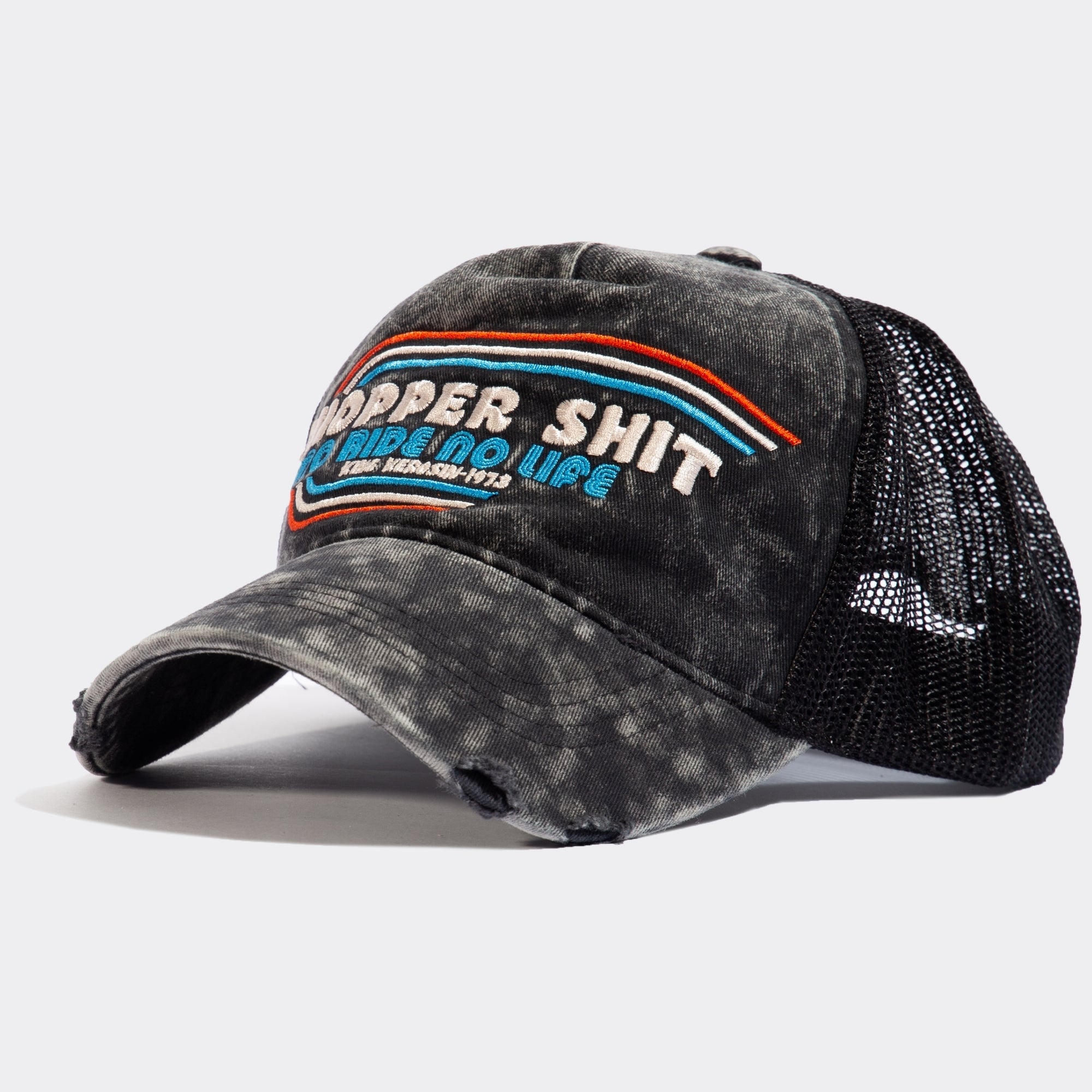 Trucker Cap im Used - Look «Chopper Shit» Trucker Cap von King Kerosin