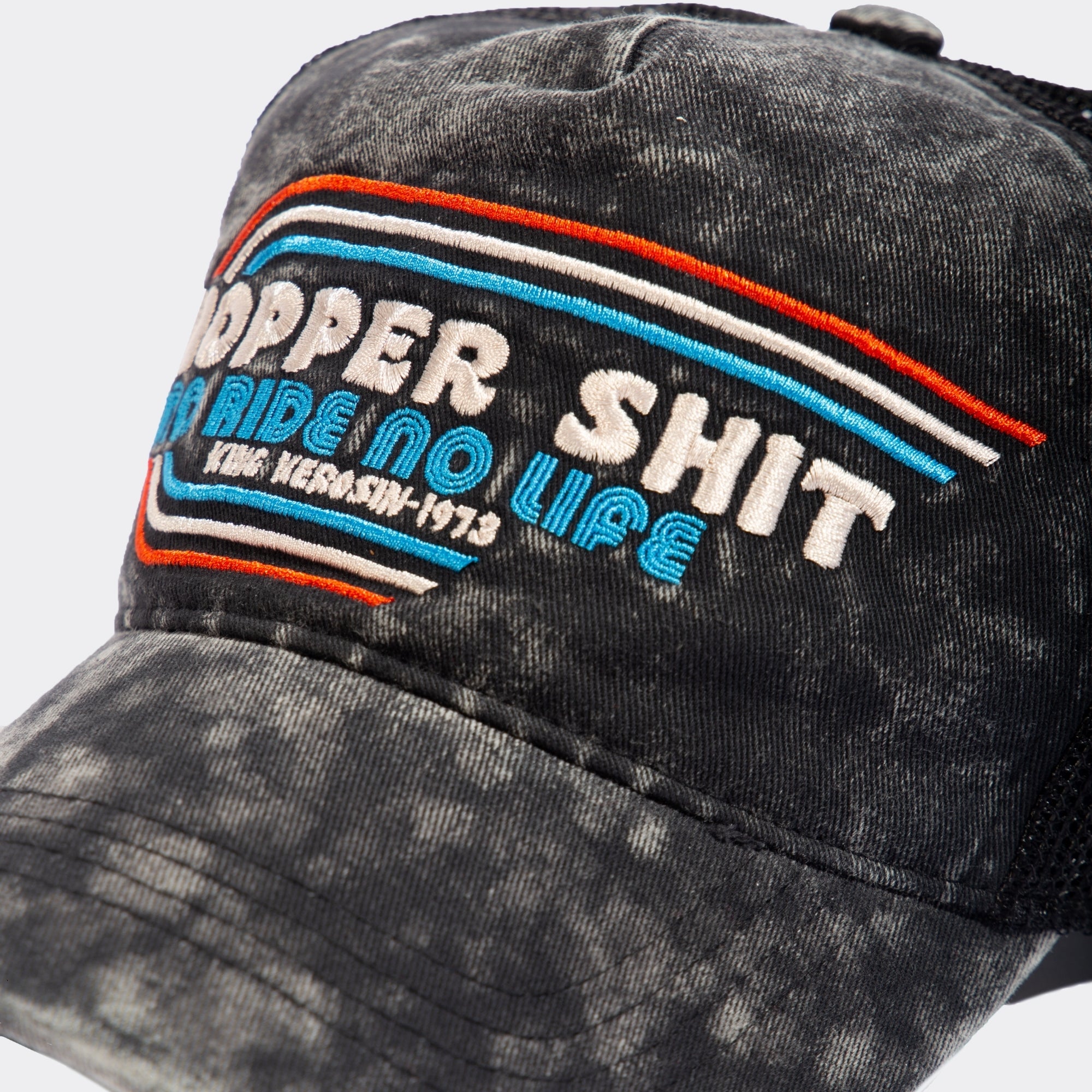 Trucker Cap im Used - Look «Chopper Shit» Trucker Cap von King Kerosin