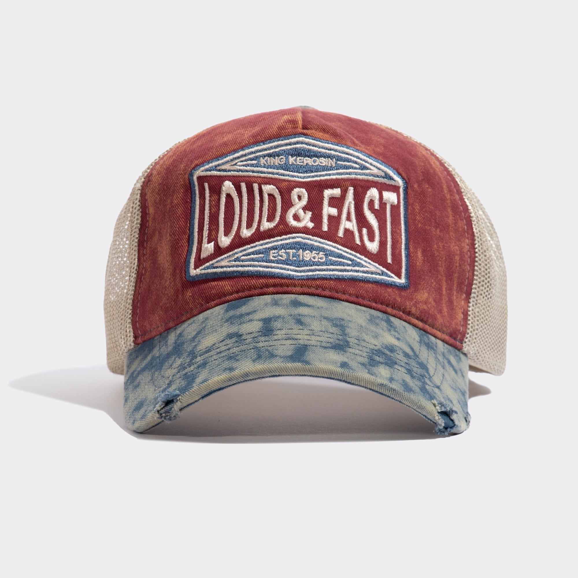 Trucker Cap im Used - Look «Loud & Fast» Trucker Cap von King Kerosin