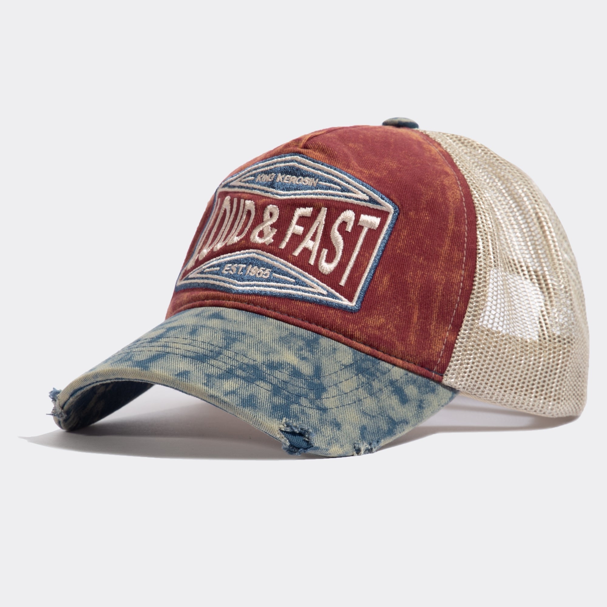 Trucker Cap im Used - Look «Loud & Fast» Trucker Cap von King Kerosin
