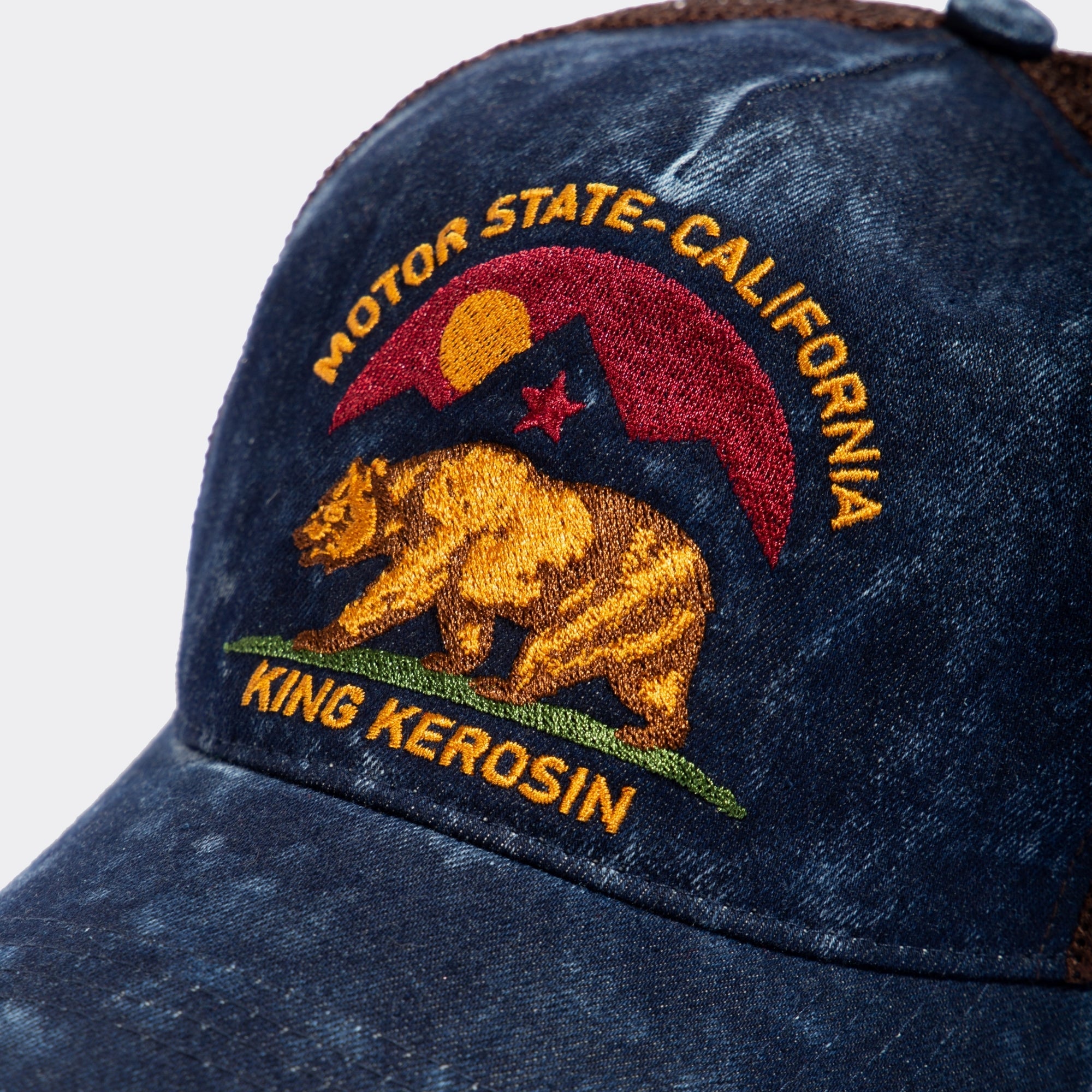 Trucker Cap im Used - Look «Motor State California» Trucker Cap von King Kerosin