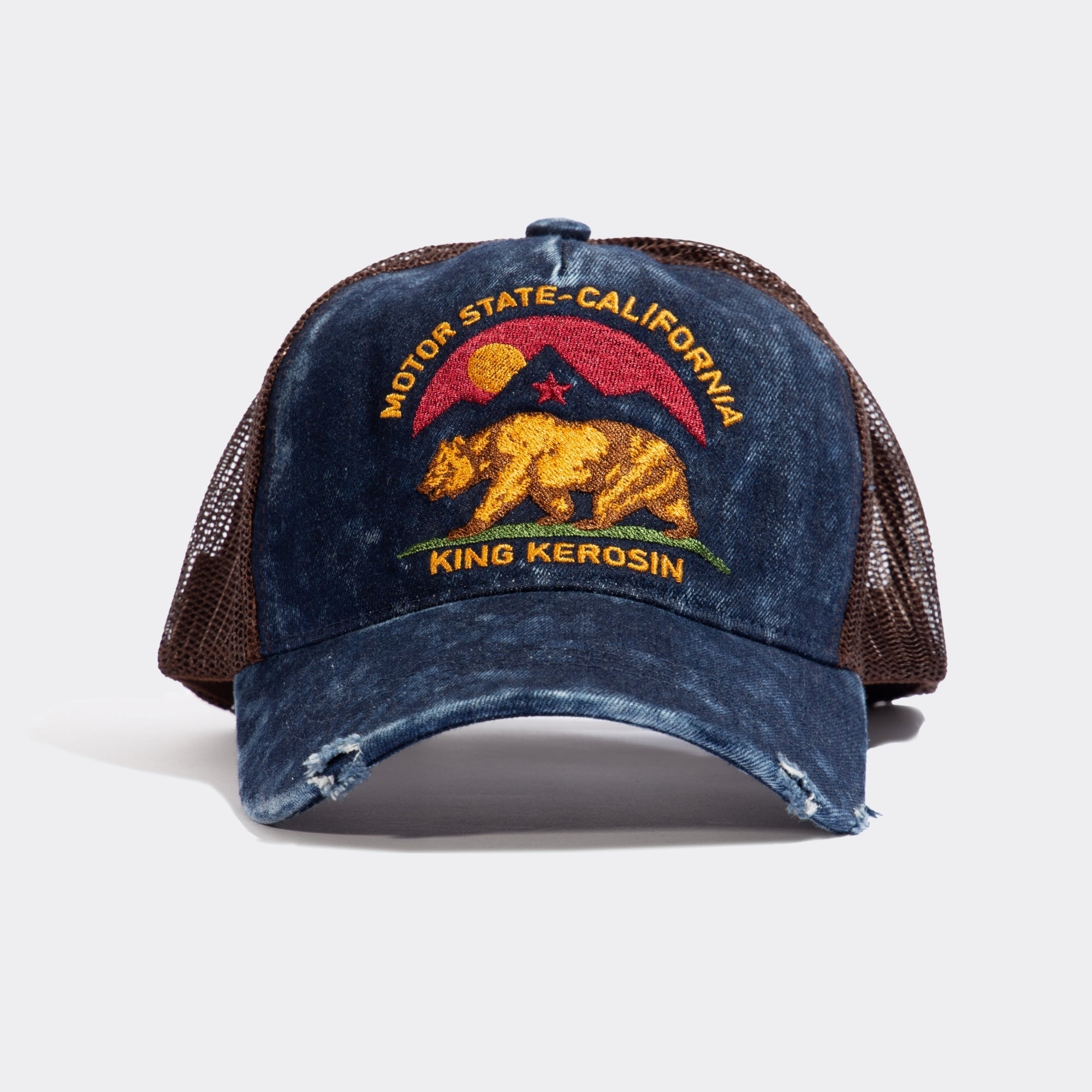 Trucker Cap im Used - Look «Motor State California» Trucker Cap von King Kerosin