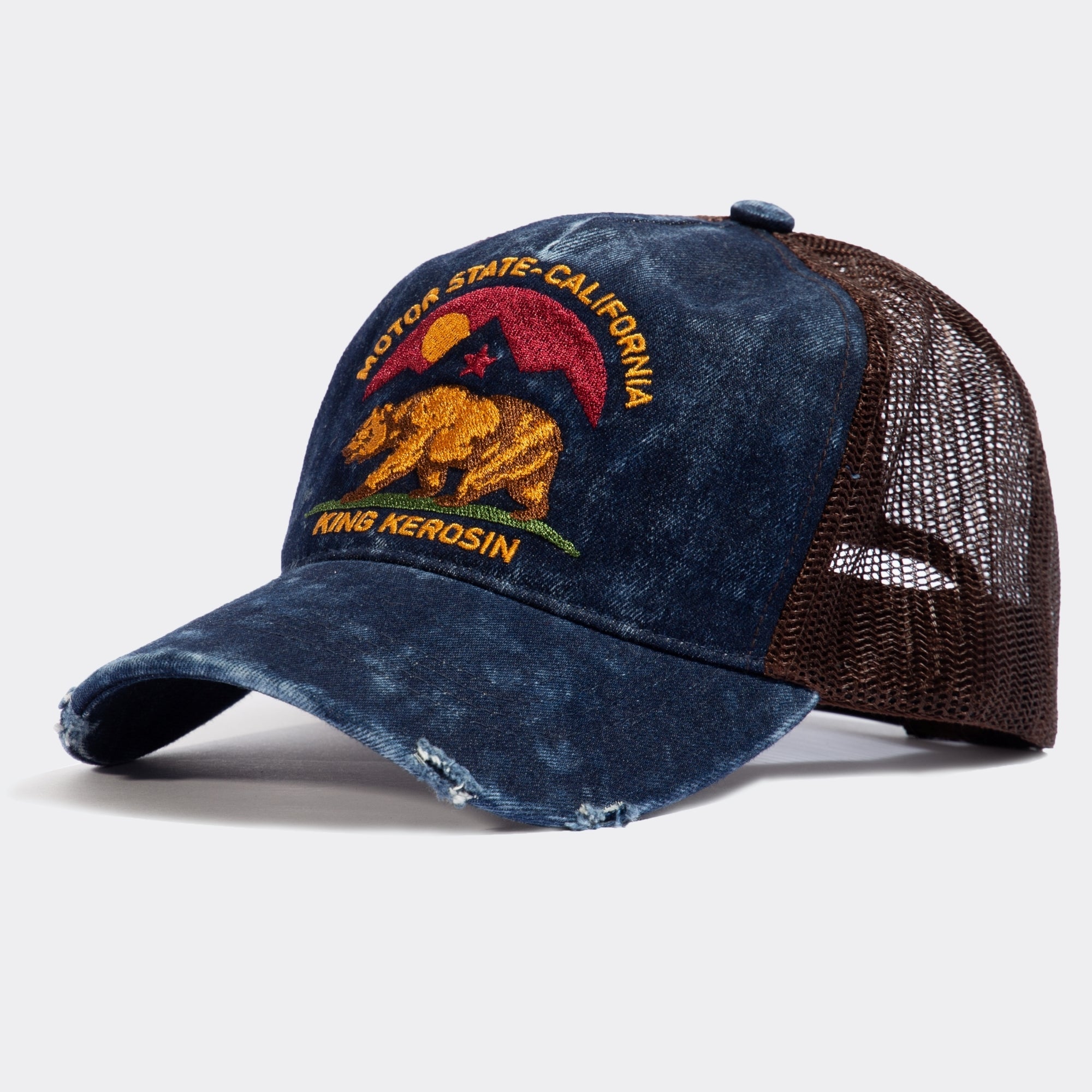 Trucker Cap im Used - Look «Motor State California» Trucker Cap von King Kerosin