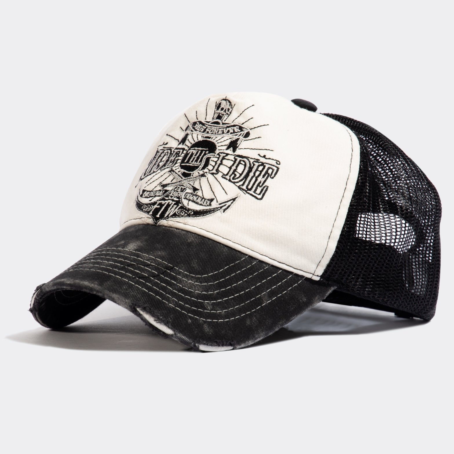 Trucker Cap im Used - Look «Ride till I die» Trucker Cap von King Kerosin