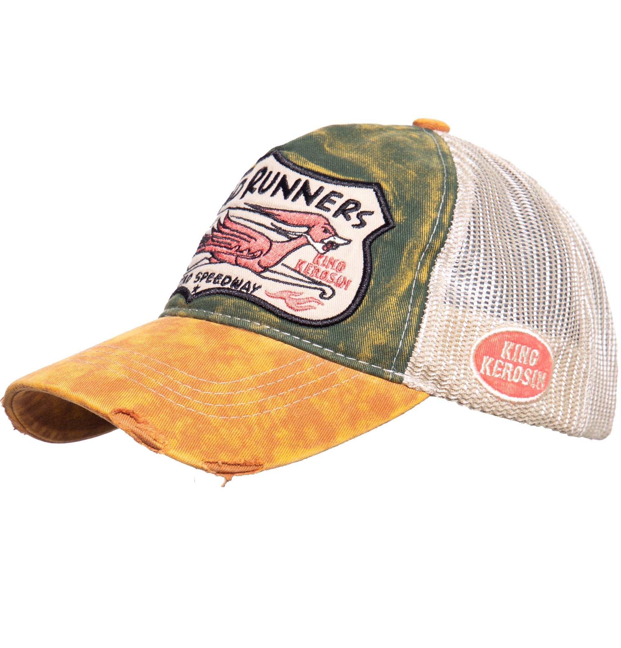 Trucker Cap im Used - Look «Road Runners» Trucker Cap von King Kerosin