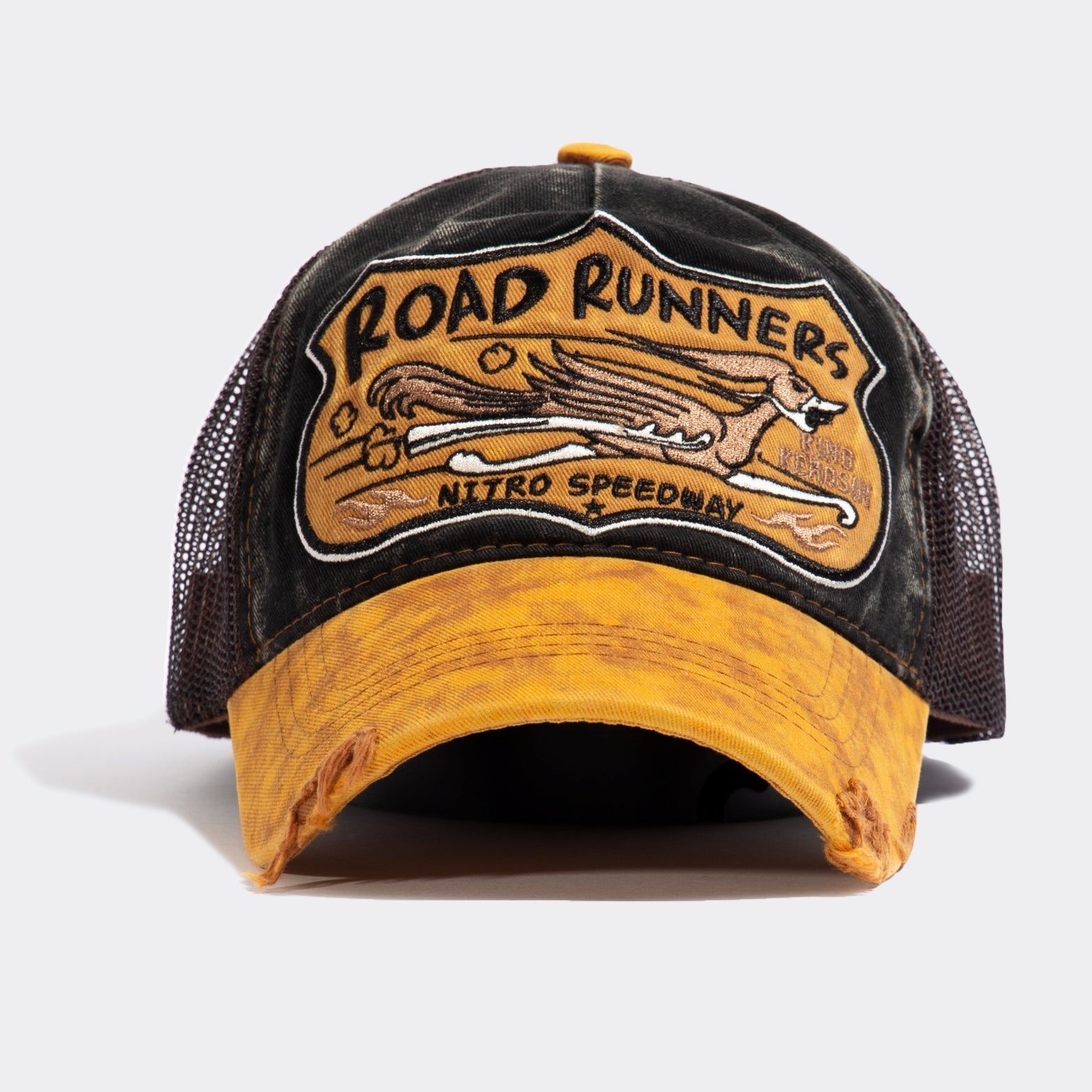 Trucker Cap im Used - Look «Road Runners» Trucker Cap von King Kerosin