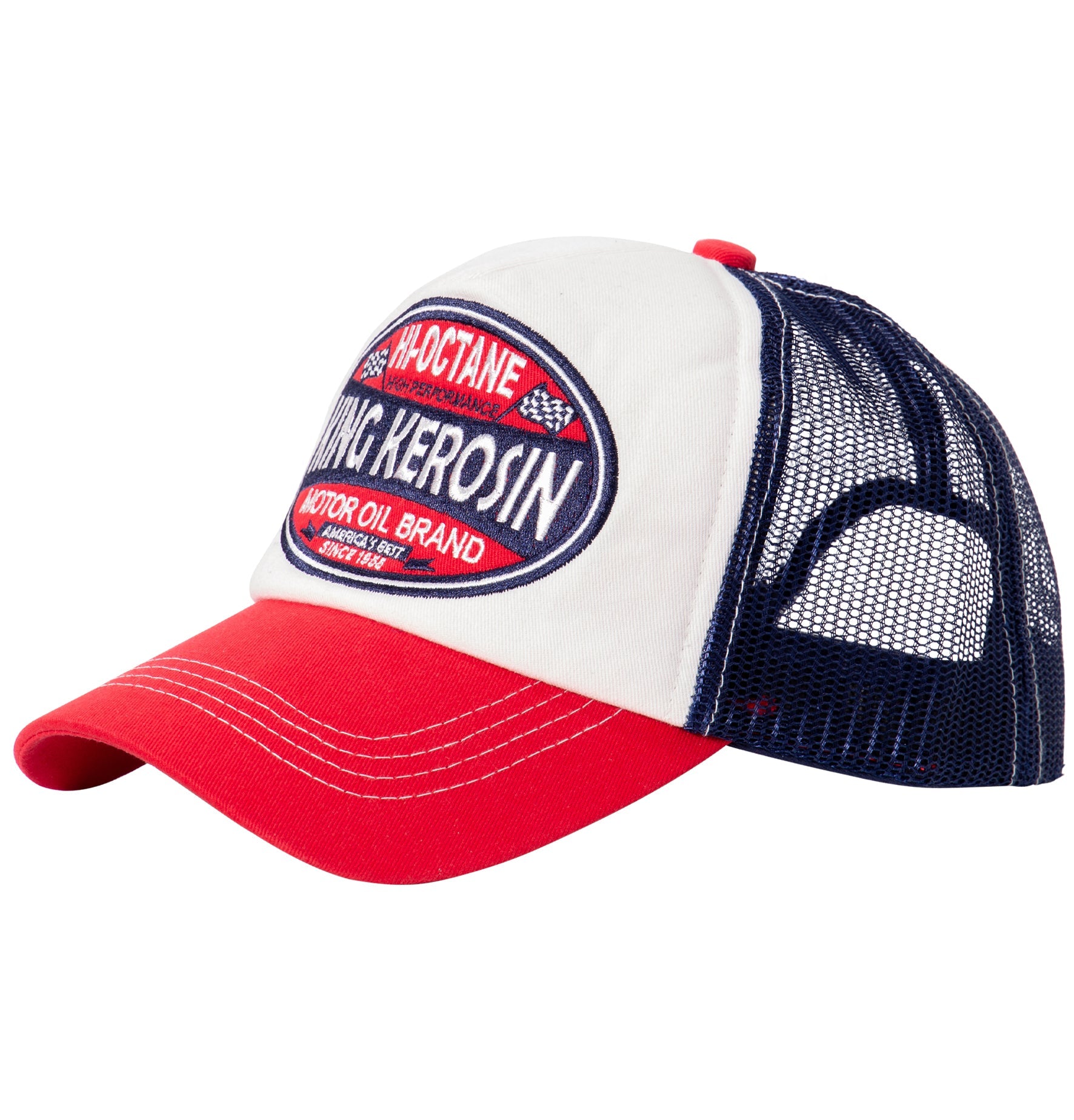 Trucker Cap in Colour - Blocking Optik «Hi - Octane» Trucker Cap von King Kerosin