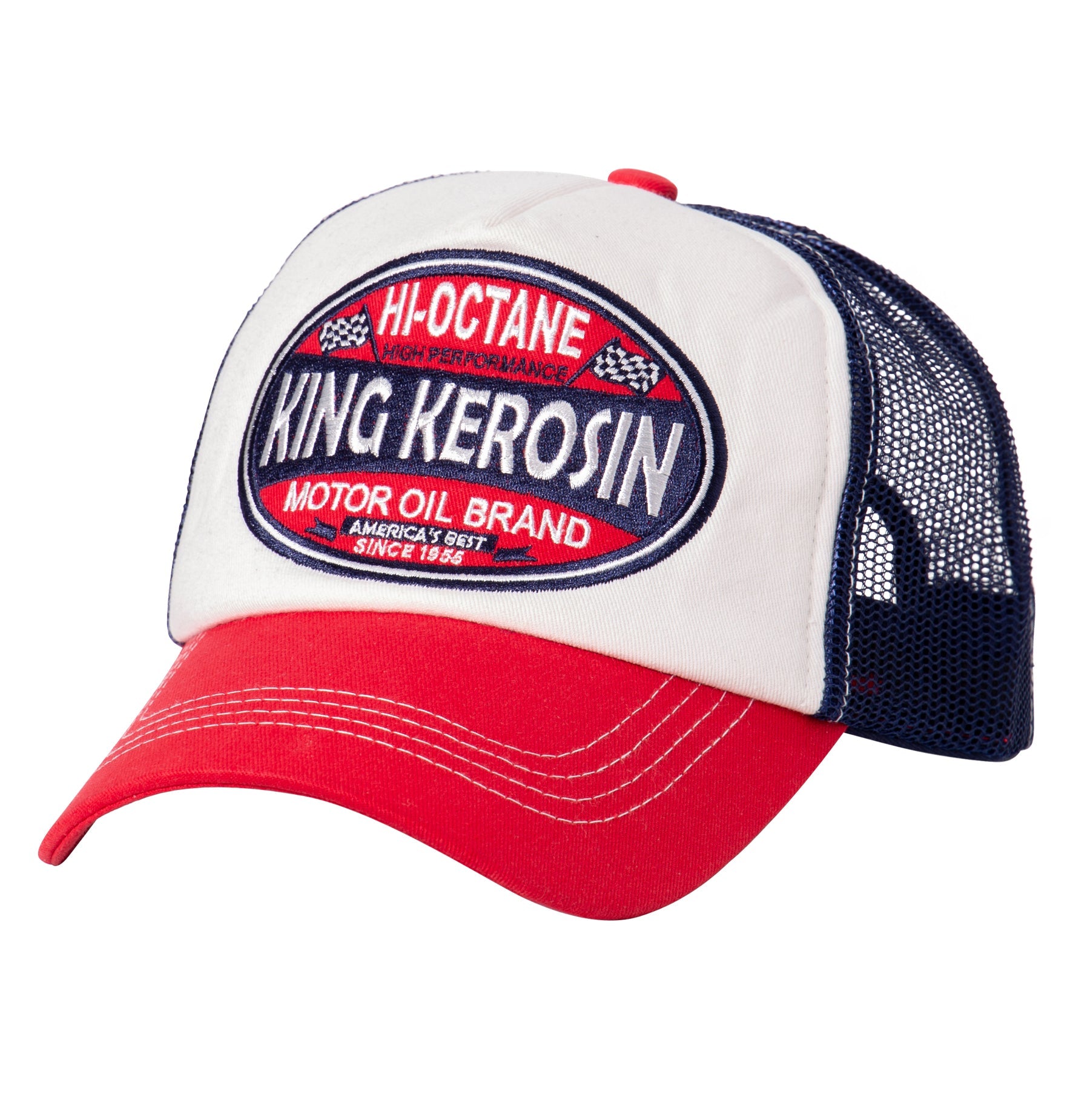 Trucker Cap in Colour - Blocking Optik «Hi - Octane» Trucker Cap von King Kerosin