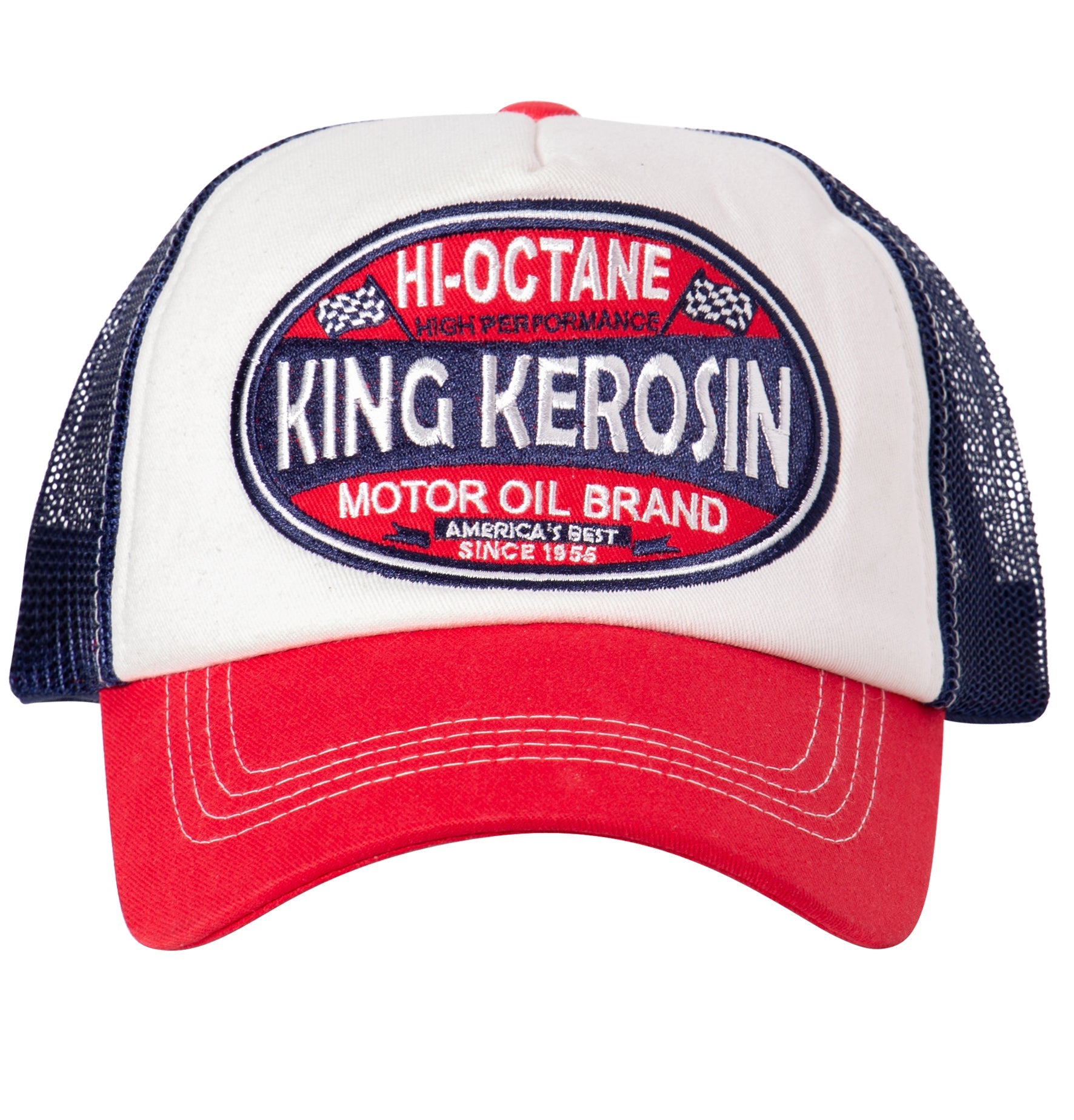 Trucker Cap in Colour - Blocking Optik «Hi - Octane» Trucker Cap von King Kerosin