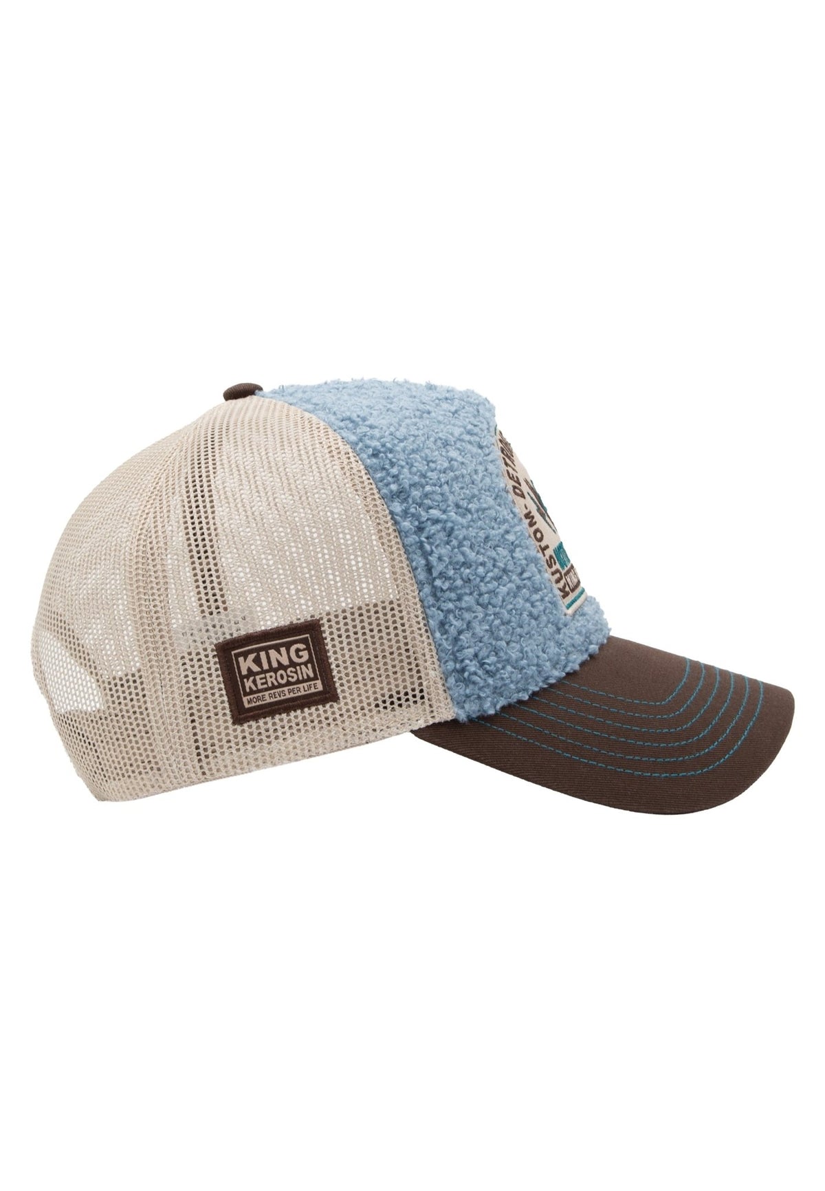 Trucker Cap in Hellblau – Trucker Cap von King Kerosin - Ansicht 6