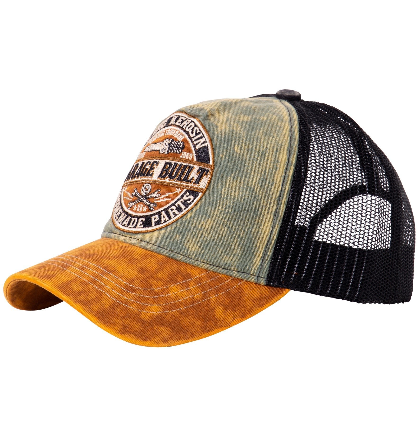 Trucker Cap in Used Optik «Garage Built» Trucker Cap von King Kerosin