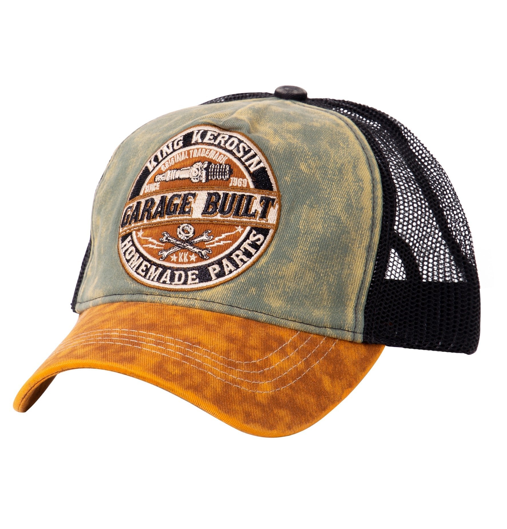 Trucker Cap in Used Optik «Garage Built» Trucker Cap von King Kerosin