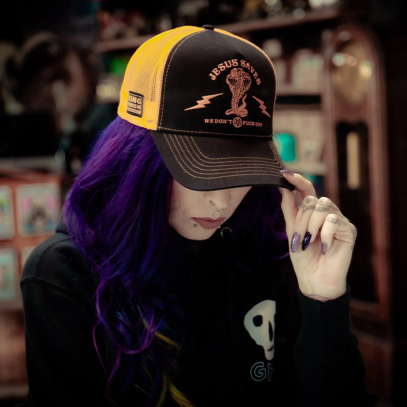 King Kerosin - Trucker Cap «Jesus Saves»