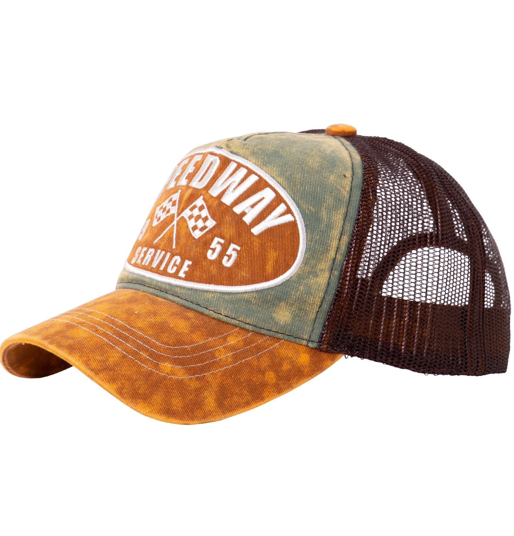 Trucker Cap mit cooler Vintage - Waschung «Speedway» Trucker Cap von King Kerosin