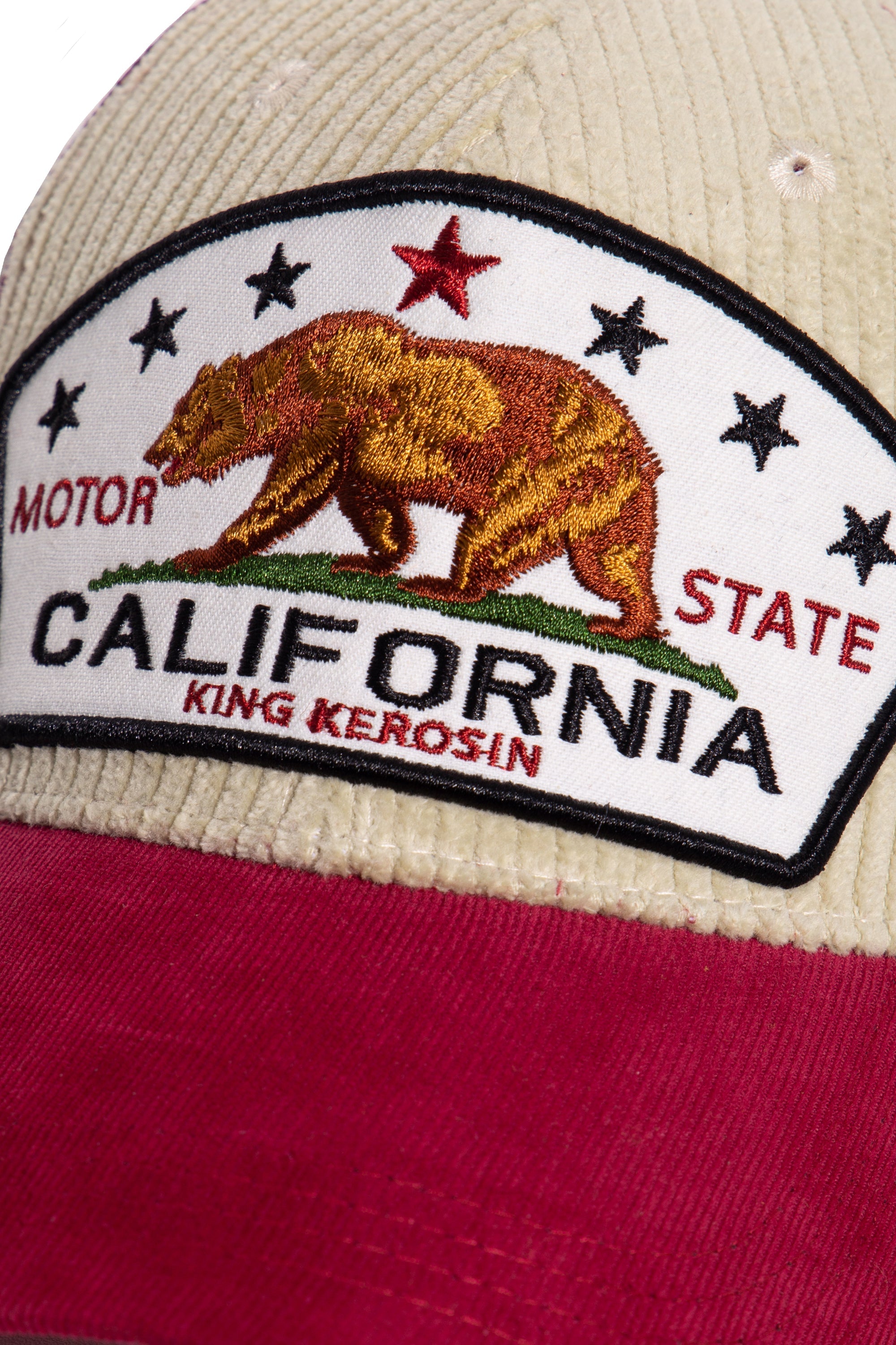 Trucker Cap mit Cord «California Bear» Trucker Cap von King Kerosin