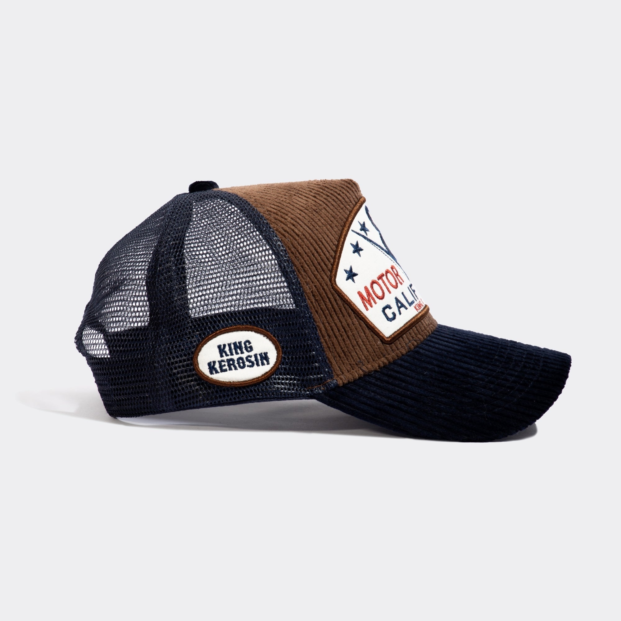 Trucker Cap mit Cord - Front «Motor State» Trucker Cap von King Kerosin