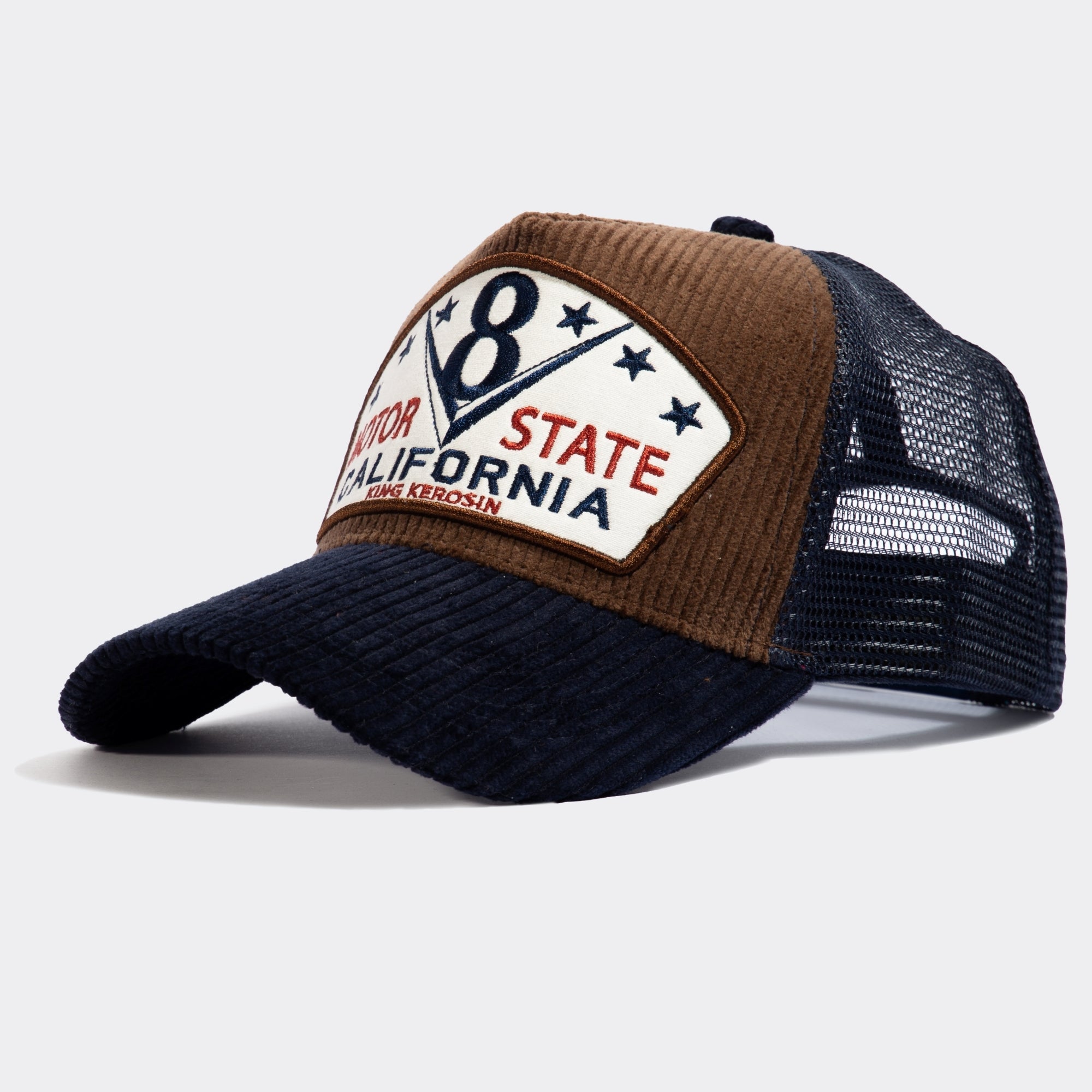 Trucker Cap mit Cord - Front «Motor State» Trucker Cap von King Kerosin