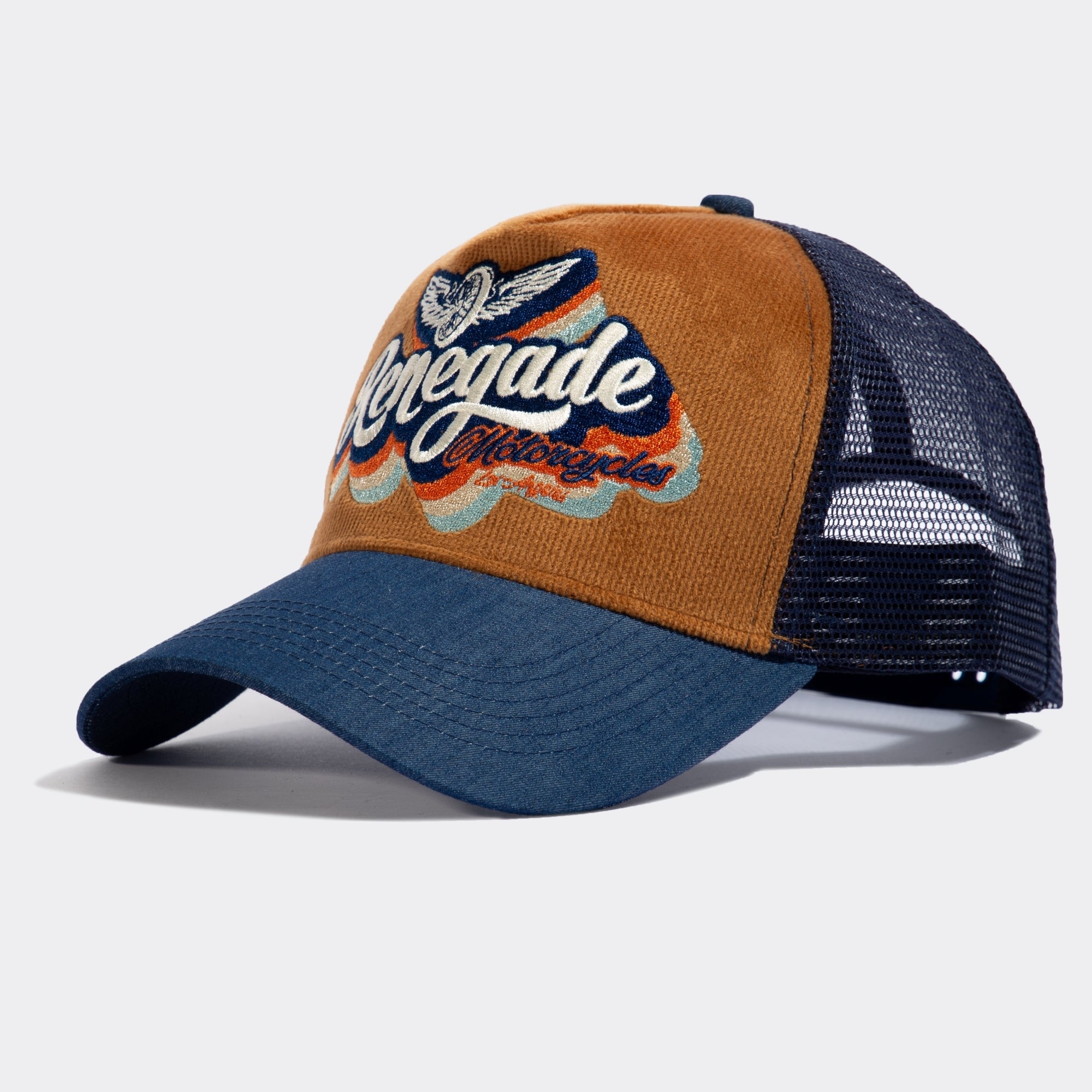 Trucker Cap mit Cord - Front «Renegade» Trucker Cap von King Kerosin