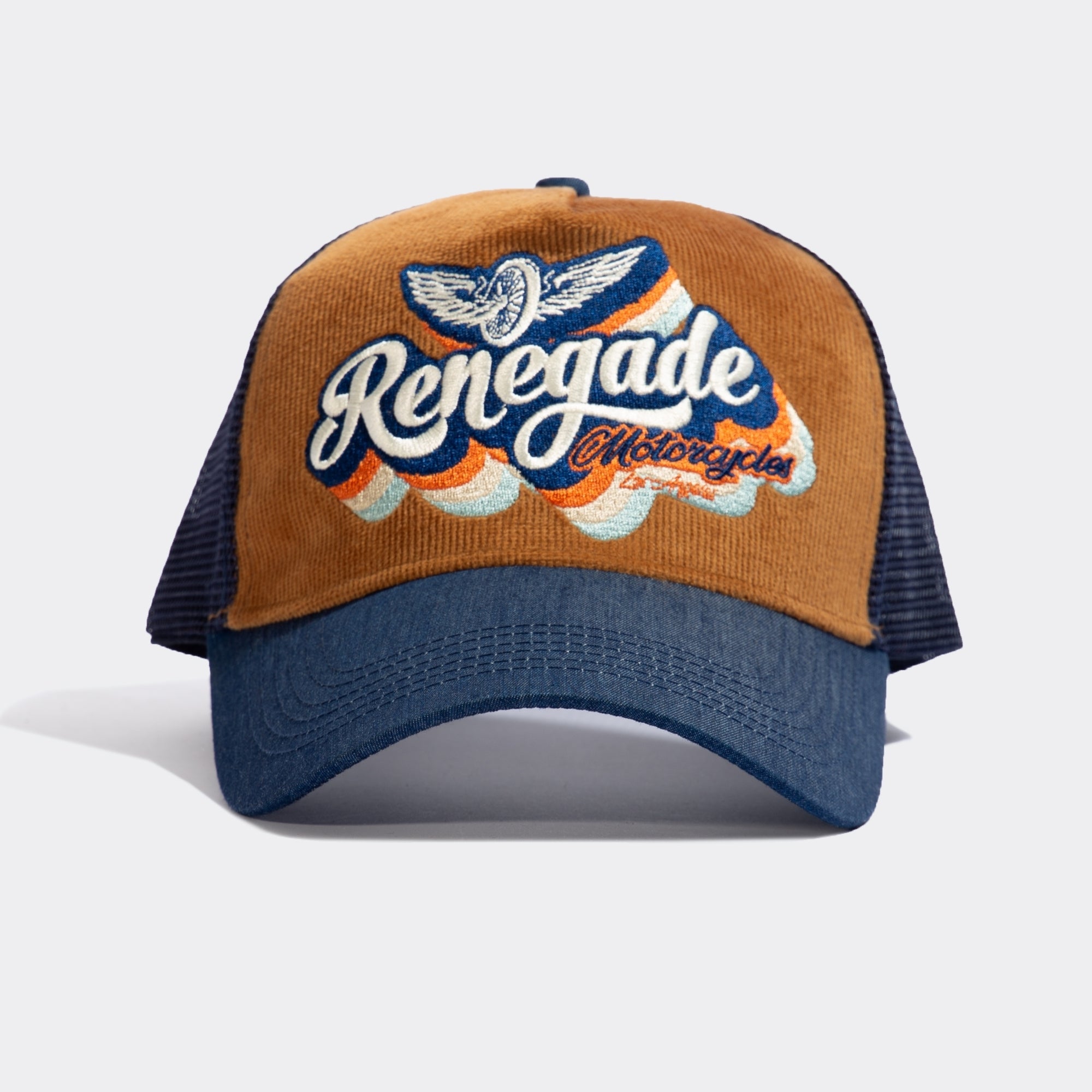 Trucker Cap mit Cord - Front «Renegade» Trucker Cap von King Kerosin