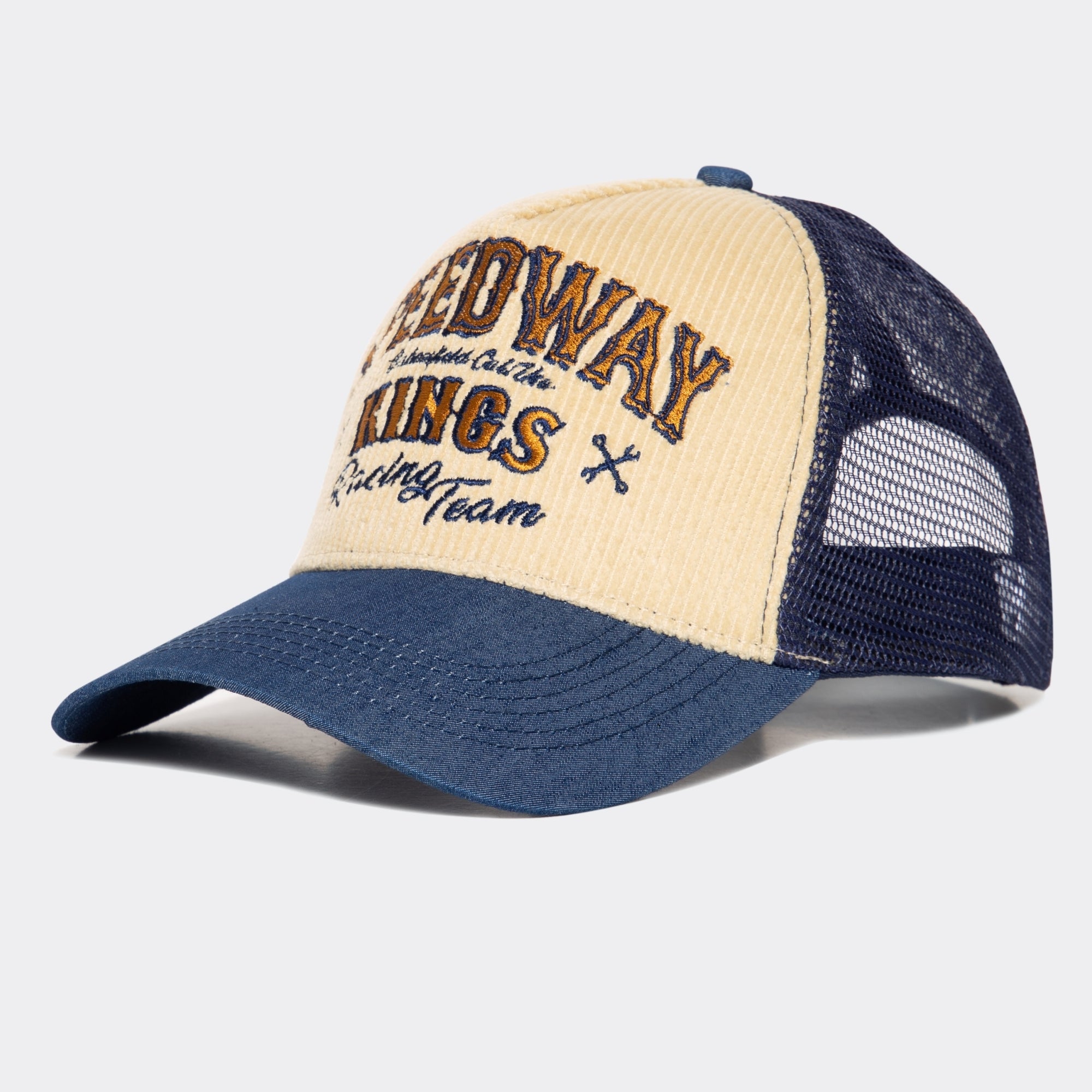 Trucker Cap mit Cord - Front «Speedway Kings» Trucker Cap von King Kerosin