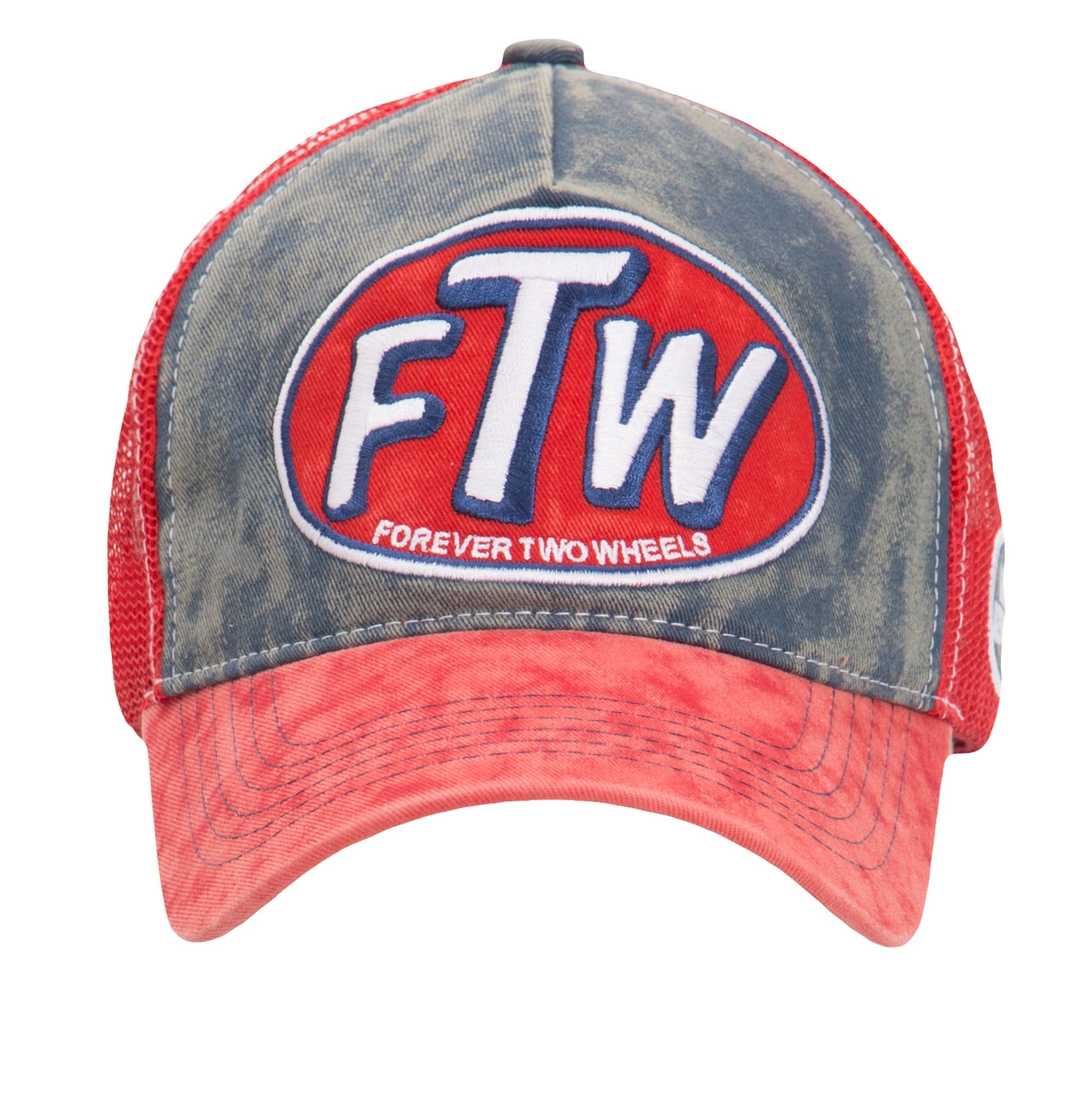Trucker Cap mit Denim Einsatz im Used Look «FTW» Trucker Cap von King Kerosin
