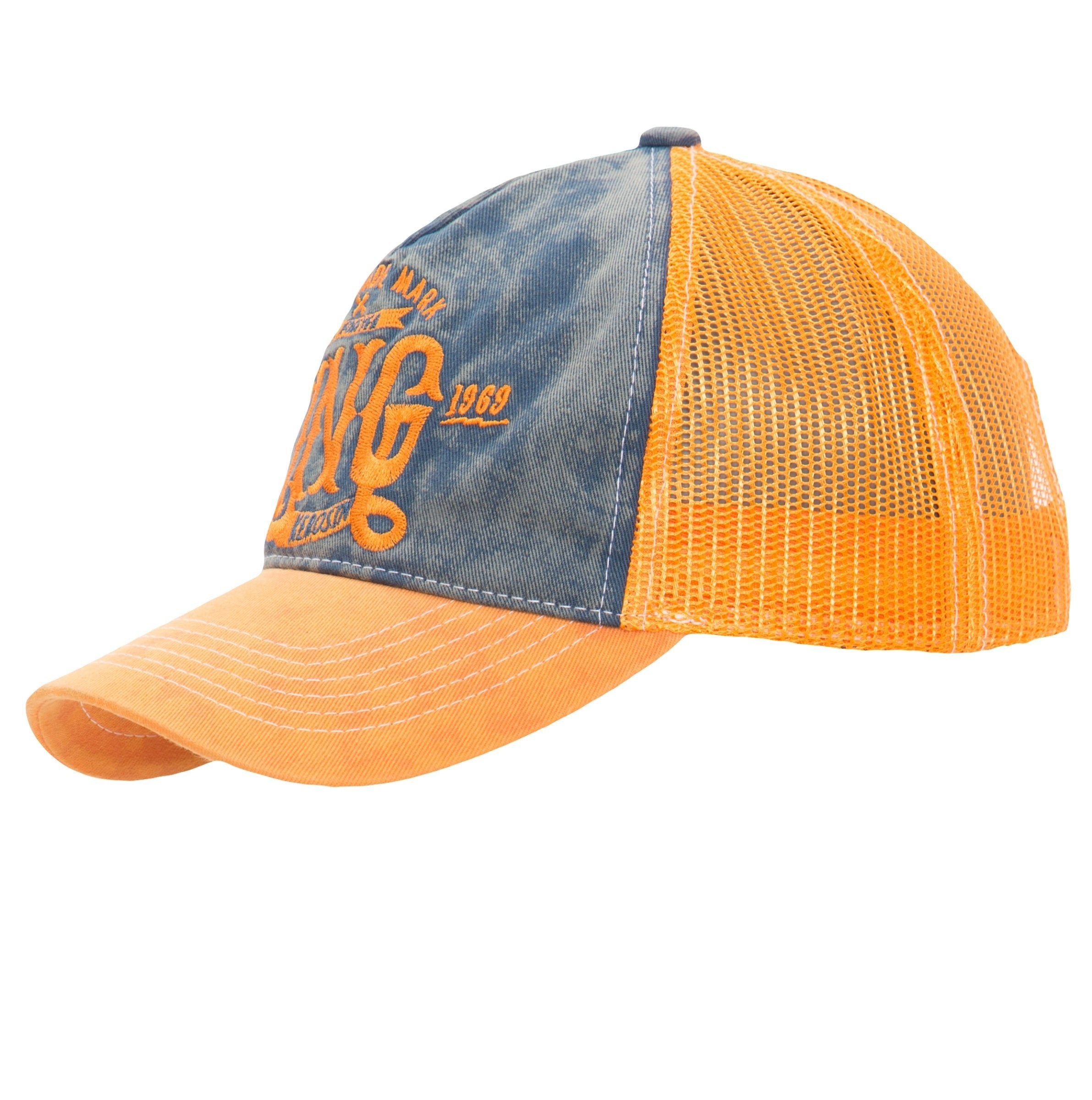 Trucker Cap mit Denim Einsatz im Used Look «KING» Trucker Cap von King Kerosin