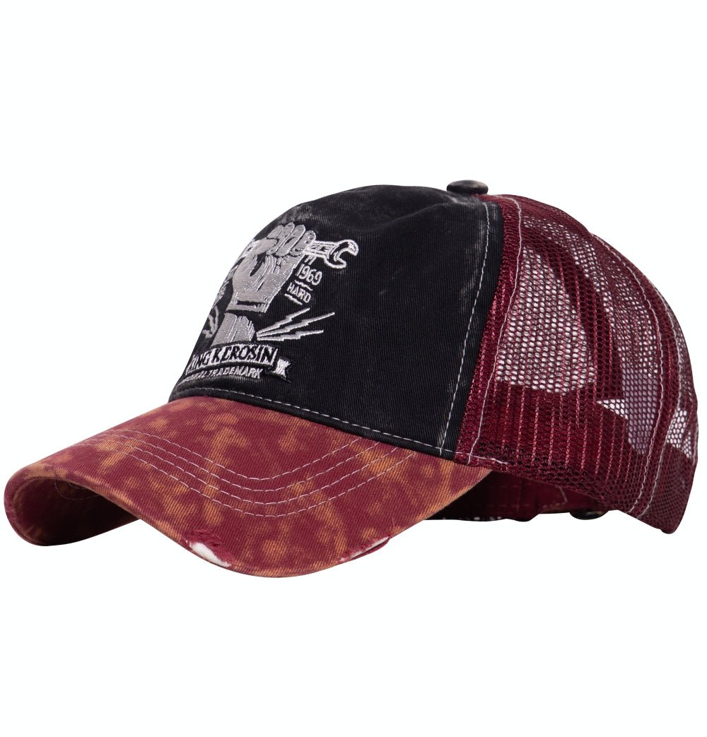 Trucker Cap mit Enzymwash - Effekt und Stickerei «Orig. Trade» Trucker Cap von King Kerosin