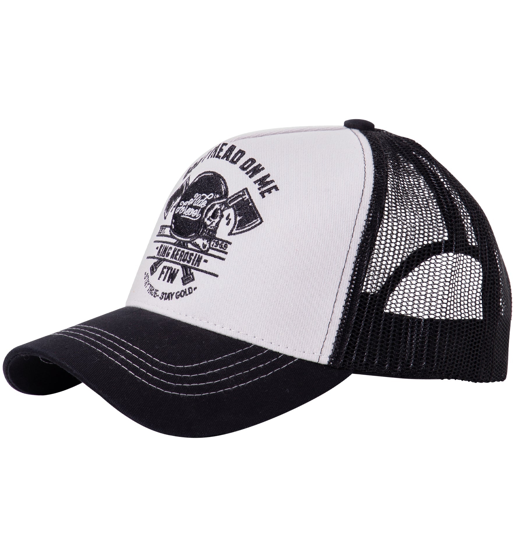 Trucker Cap mit Front - Stickerei «Don't Tread On Me» Trucker Cap von King Kerosin