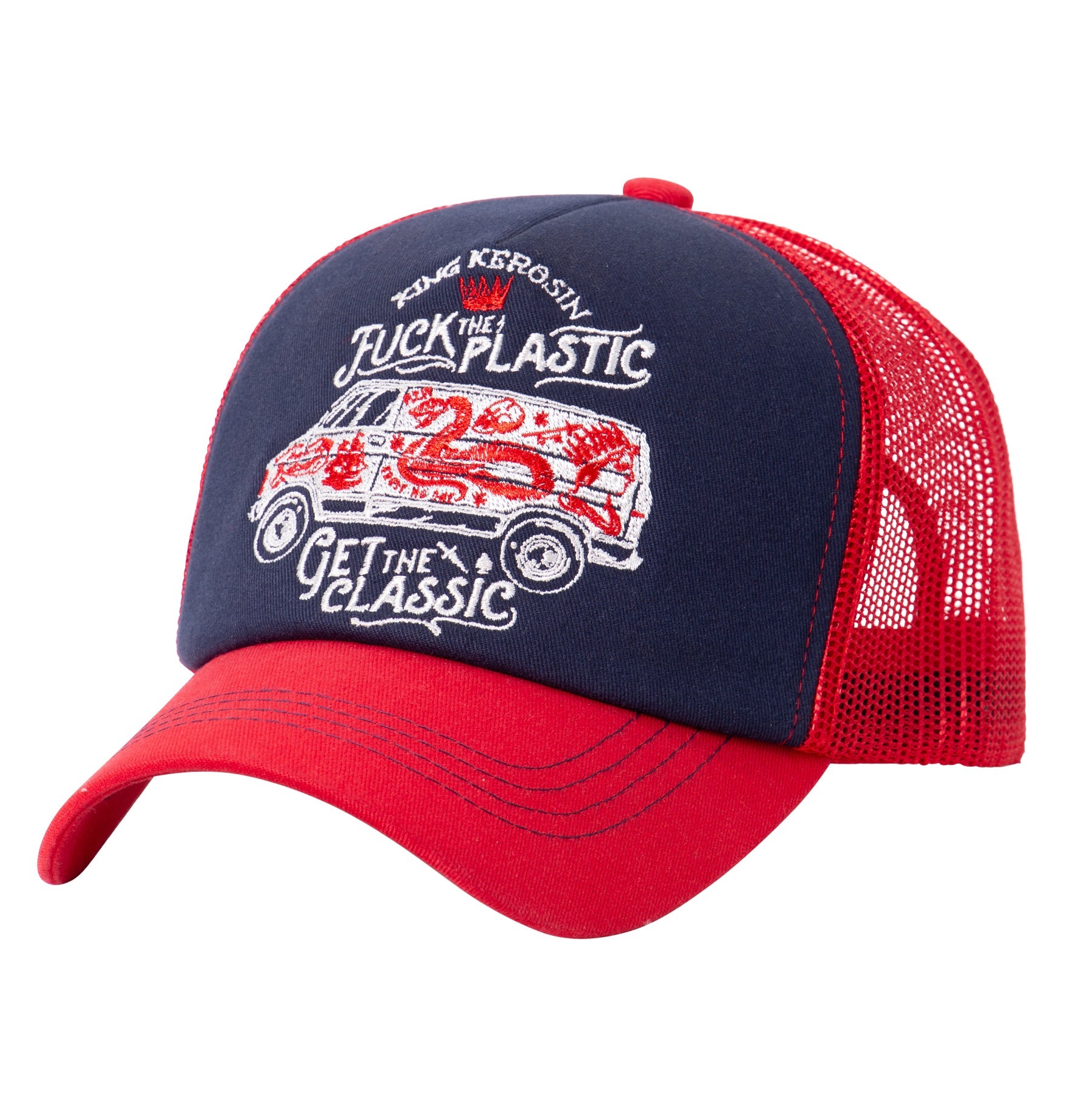 Trucker Cap mit großflächiger Stickerei Trucker Cap von King Kerosin