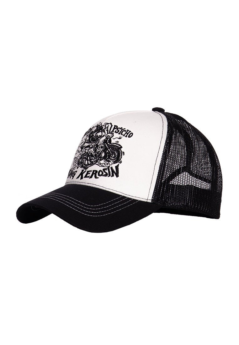 Trucker Cap mit kontrastierender Stickerei «Motorpsycho» Trucker Cap von King Kerosin