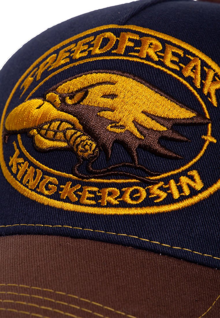 Trucker Cap mit kontrastierender Stickerei «Speedfreak» Trucker Cap von King Kerosin