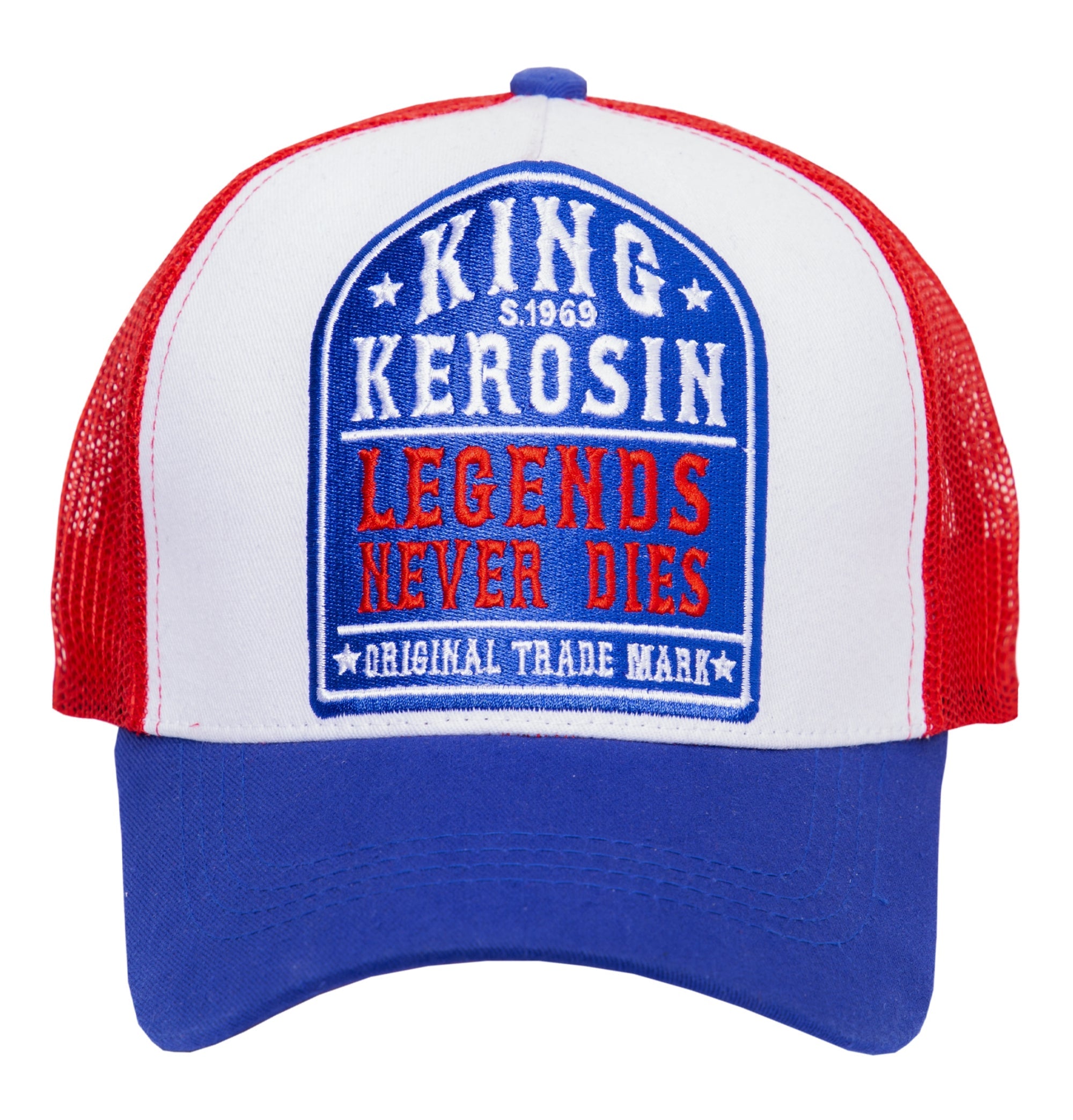 Trucker Cap mit Mesh - Einsatz «Legends never die» Trucker Cap von King Kerosin