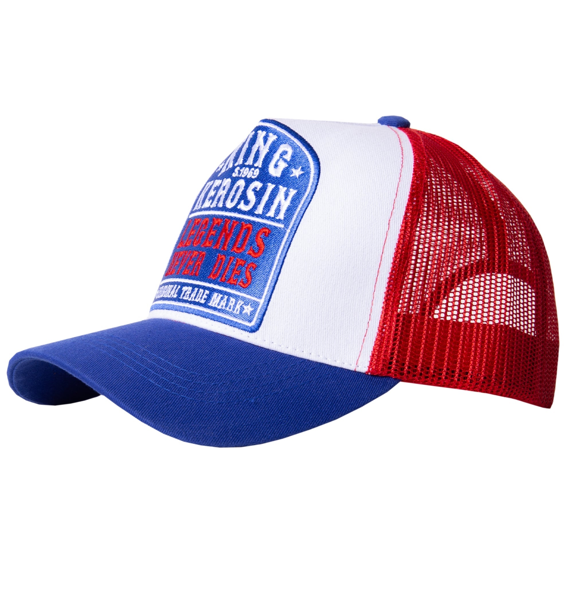 Trucker Cap mit Mesh - Einsatz «Legends never die» Trucker Cap von King Kerosin