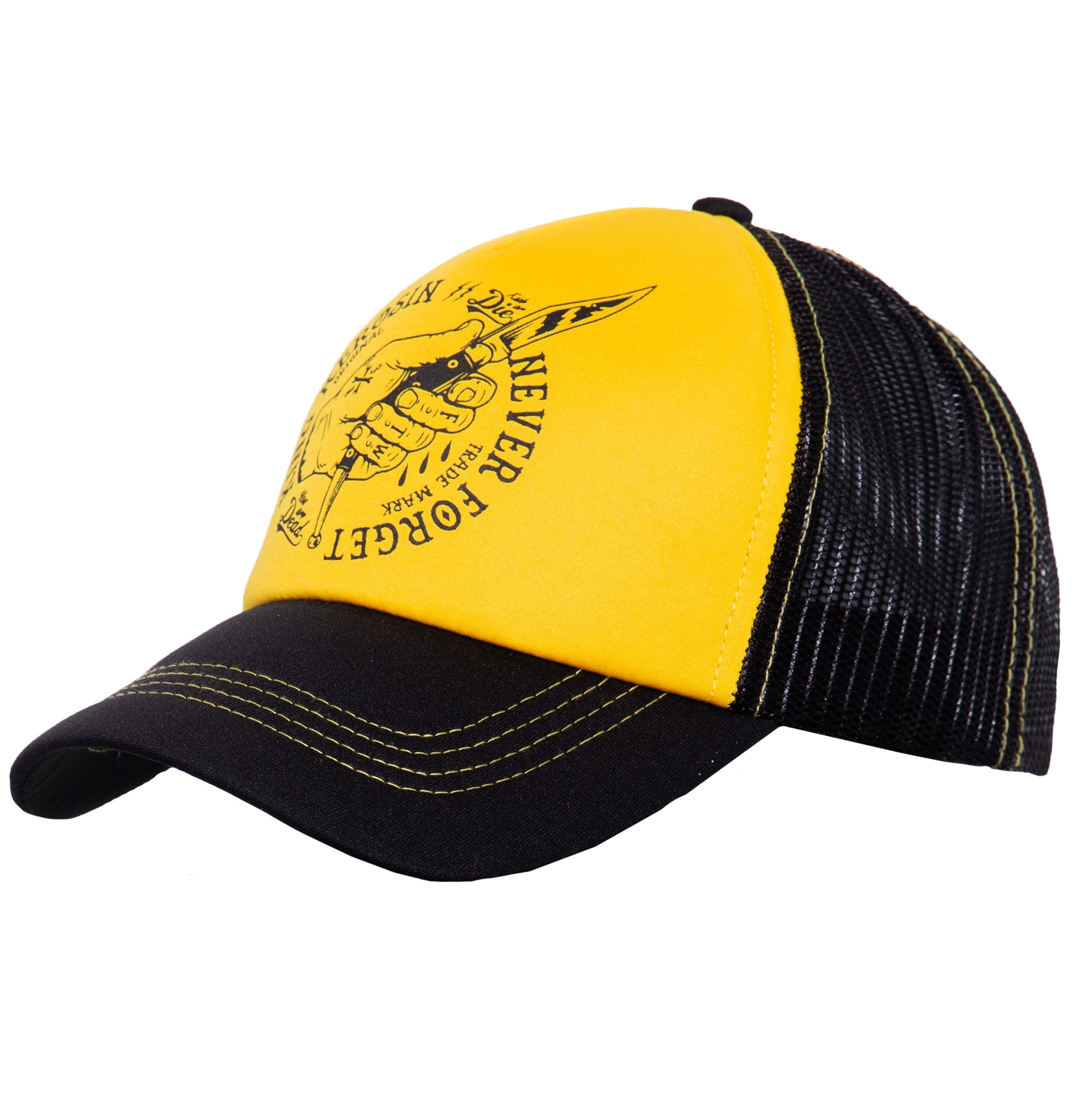 Trucker Cap mit Mesheinsatz und Print «Never Forget» Trucker Cap von King Kerosin