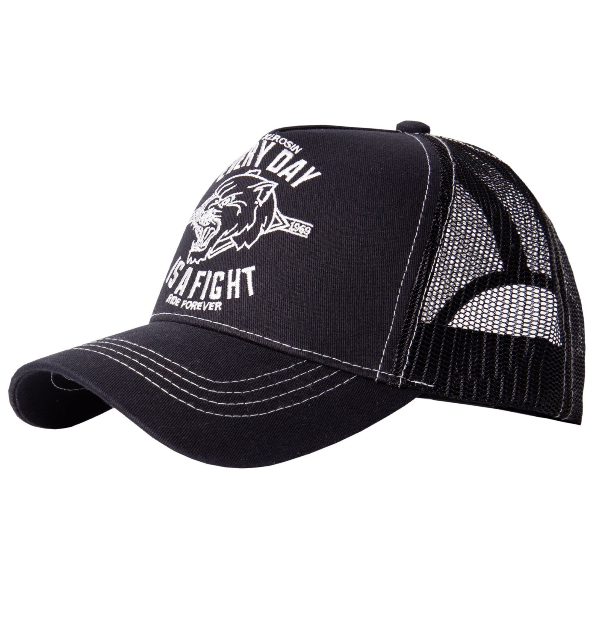 Trucker Cap mit Motiv Stickerei «Every day is a fight» Trucker Cap von King Kerosin