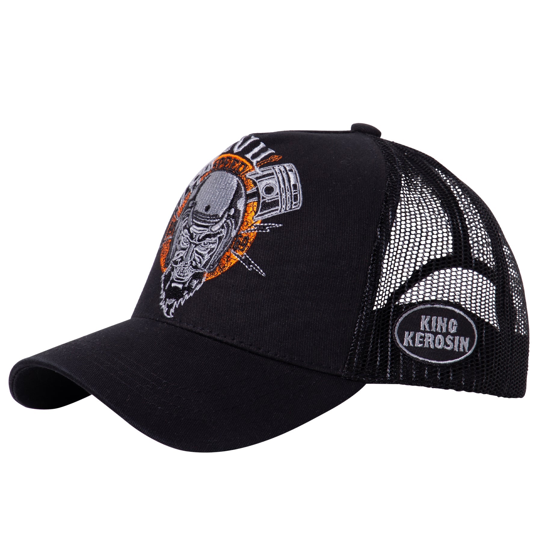 Trucker Cap mit rebellischer Front - Stickerei «Devil Speed» Trucker Cap von King Kerosin