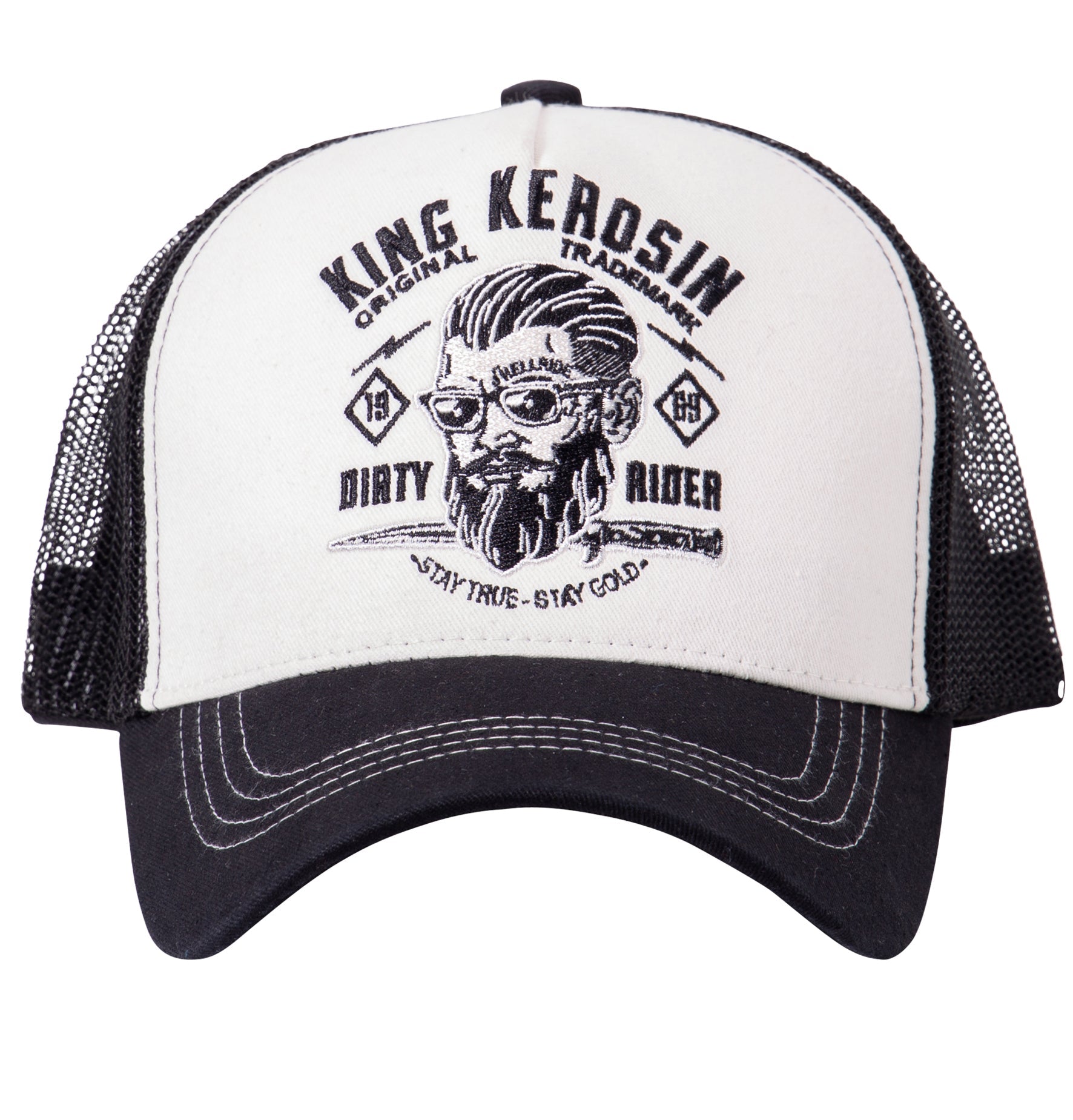 Trucker Cap mit Stickmotiv «Dirty Rider» Trucker Cap von King Kerosin
