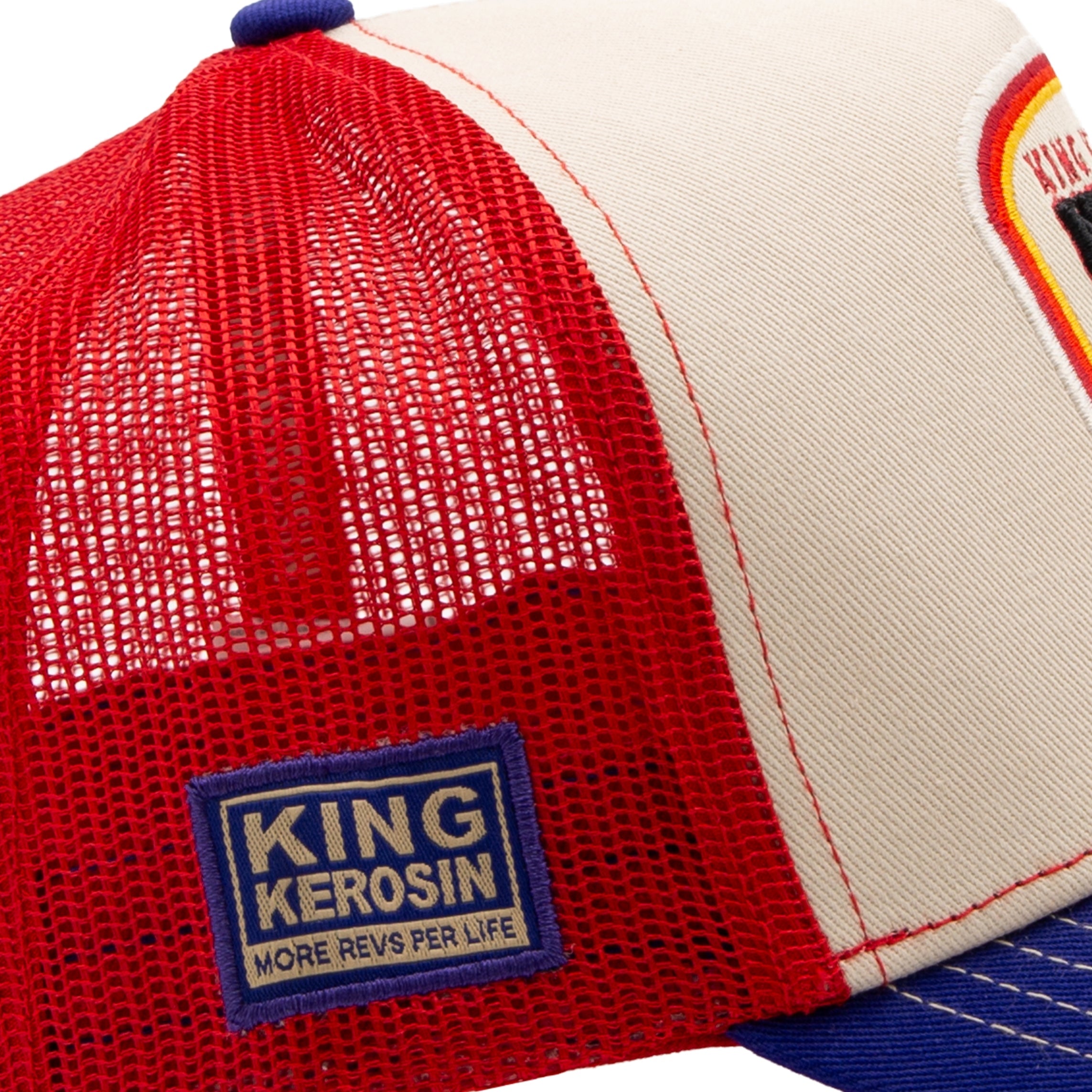 Trucker Cap 'Never Fuck A Fucker' in Beige Trucker Cap von King Kerosin