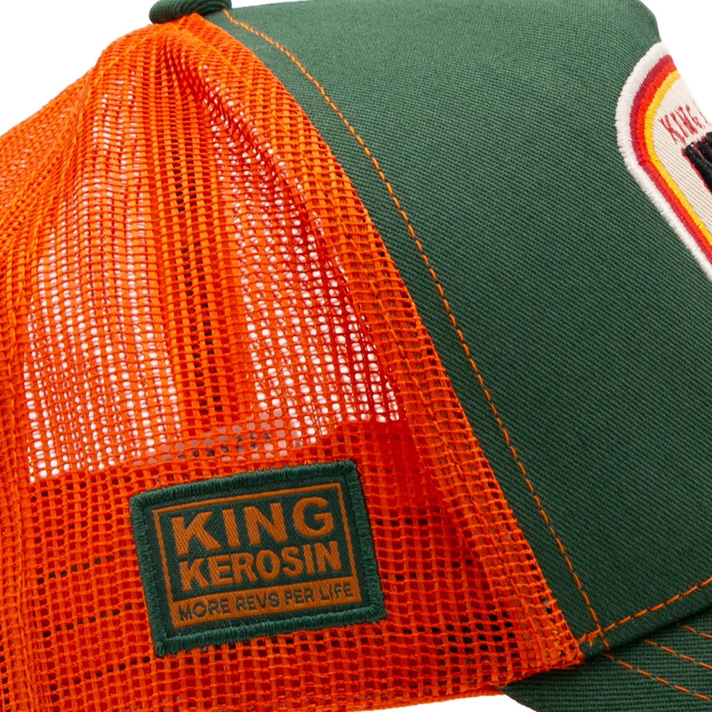 Trucker Cap 'Never Fuck A Fucker' in Grün Trucker Cap von King Kerosin