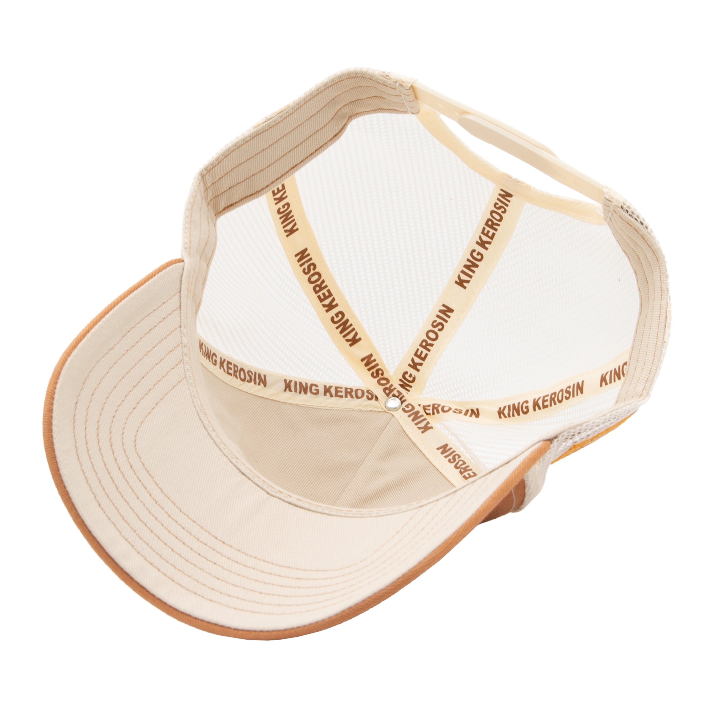 Trucker Cap 'Never Fuck A Fucker' in Hellbraun Trucker Cap von King Kerosin