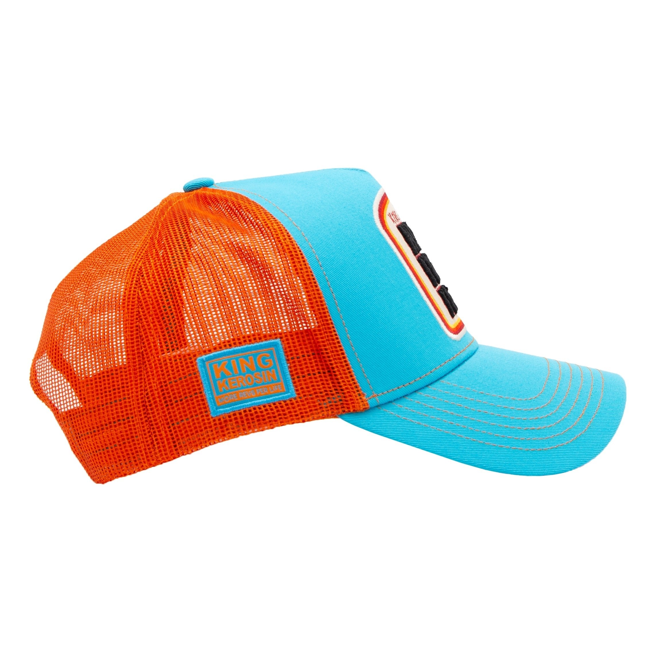 Trucker Cap 'Never Fuck A Fucker' in Türkis Trucker Cap von King Kerosin