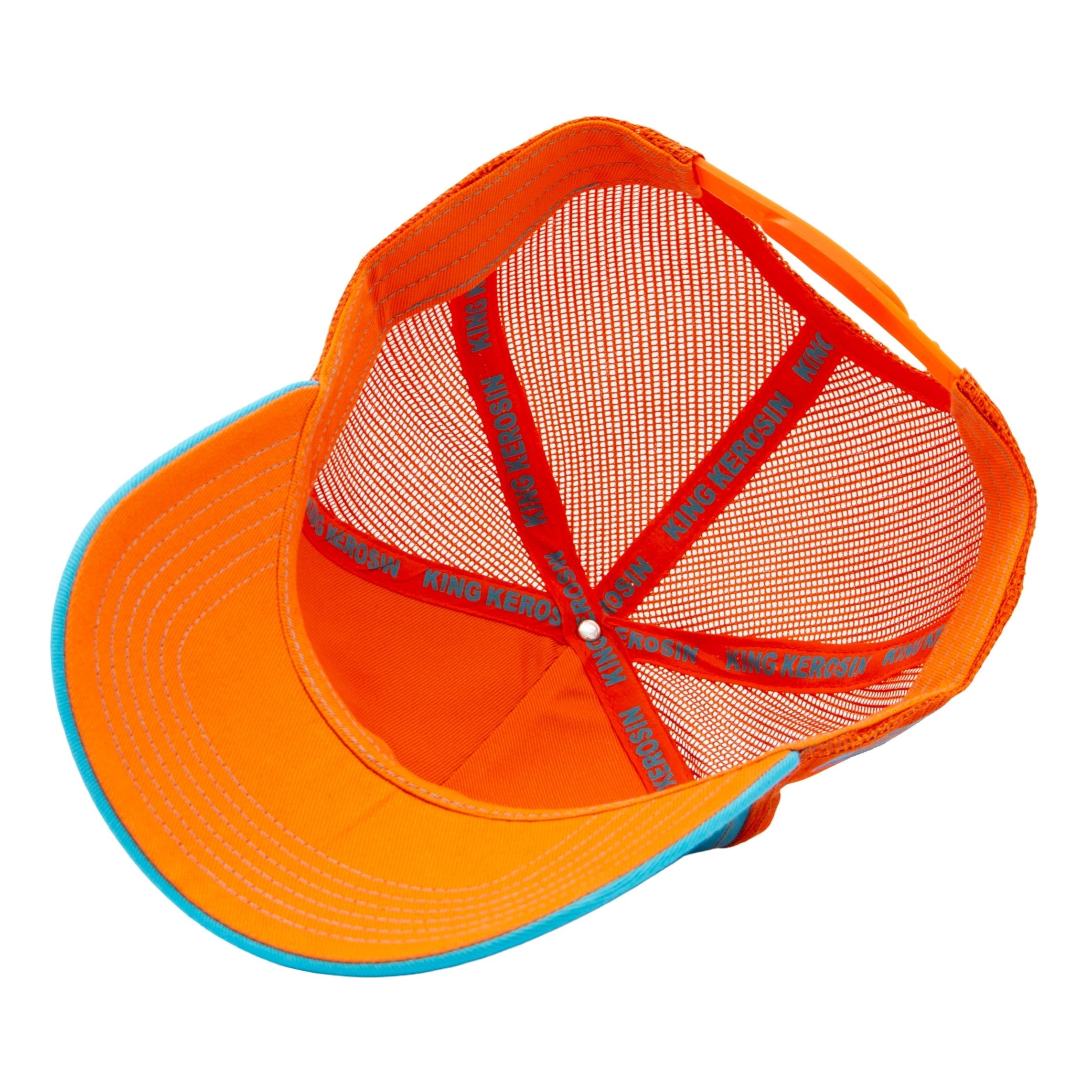 Trucker Cap 'Never Fuck A Fucker' in Türkis Trucker Cap von King Kerosin